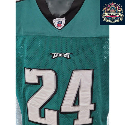 Philadelphia Eagles Jersey NFL Reebok No. 24 Nnamdi Asomugha Size 48 M/L Home Game Authentic - USASTARFASHION