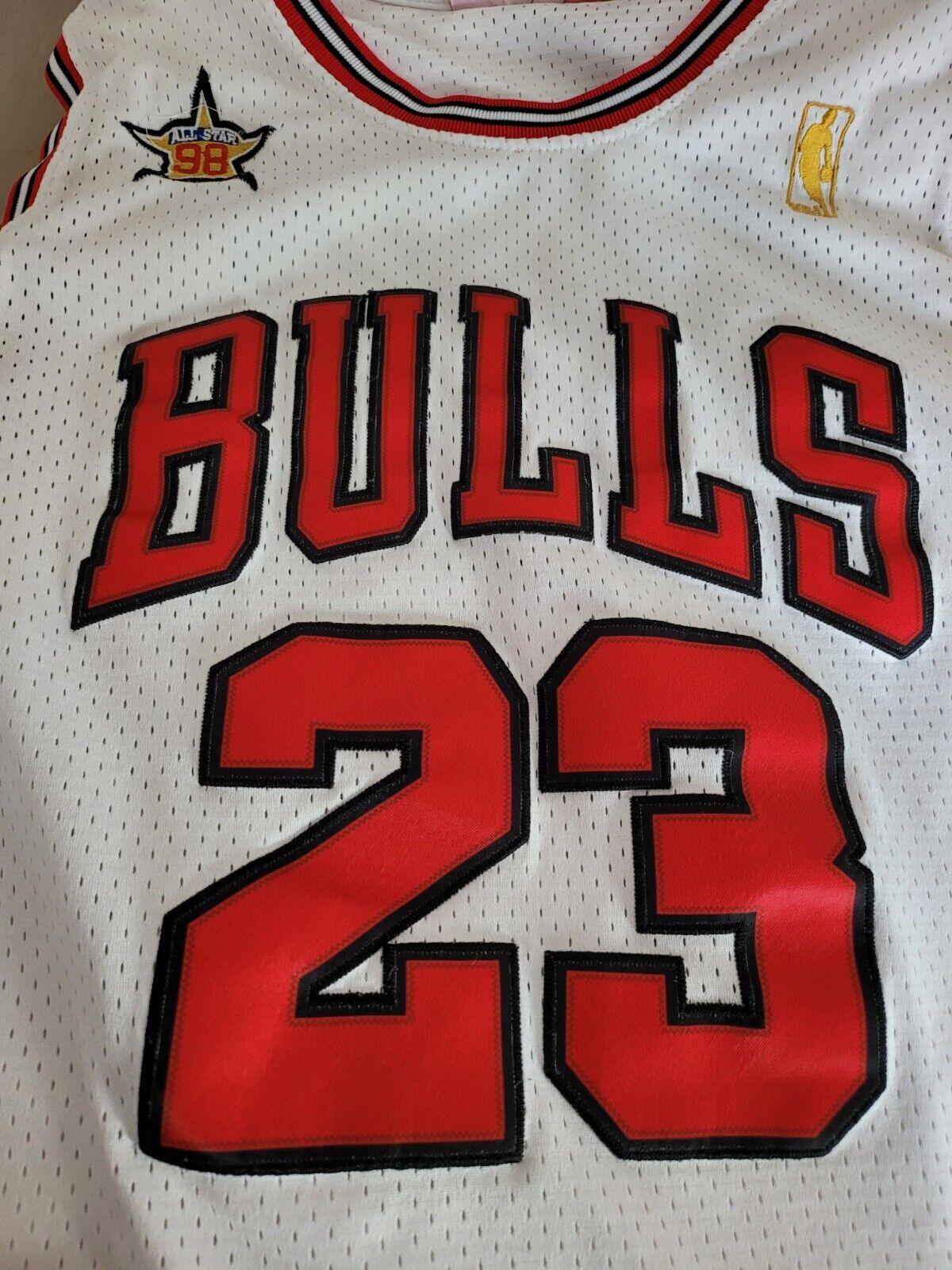 NBA Chicago Bulls #23 Jordan Hardwood Classics Jersey - Size L-USASTARFASHION