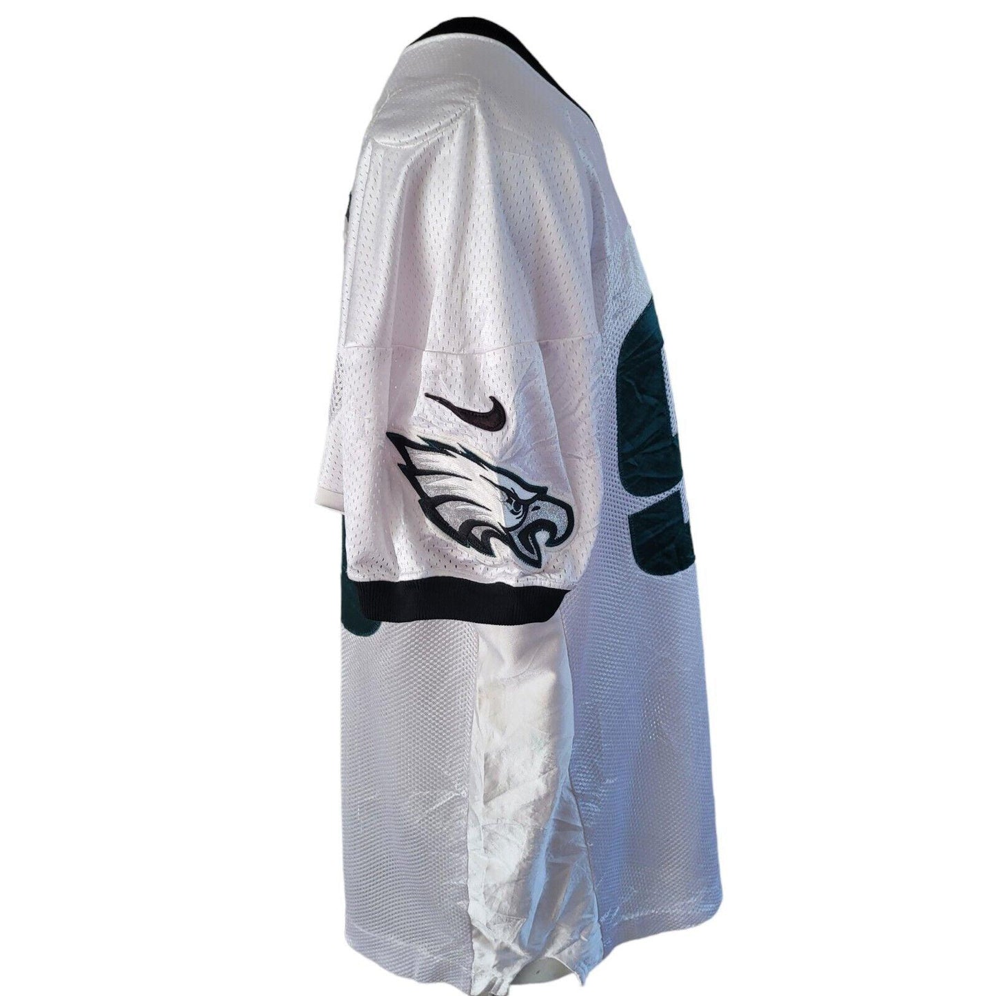 Philadelphia Eagles Elijah Qualls #98 Game-Issued White Jersey Size 2XL-USASTARFASHION