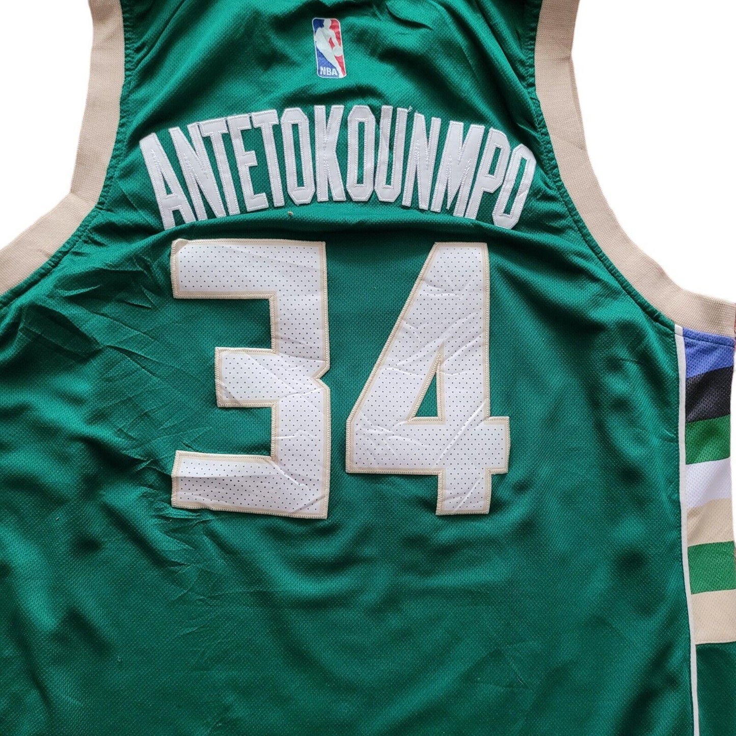 Nike Harley Davidson Giannis Antetokounmpo #34 Milwaukee Bucks Jersey Sz. 52-USASTARFASHION