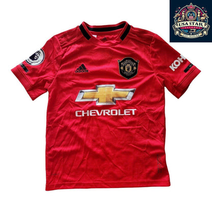 Adidas Manchester United Youth Home Jersey Size 9-10 Years Daniel #5 Red Soccer Shirt - USASTARFASHION