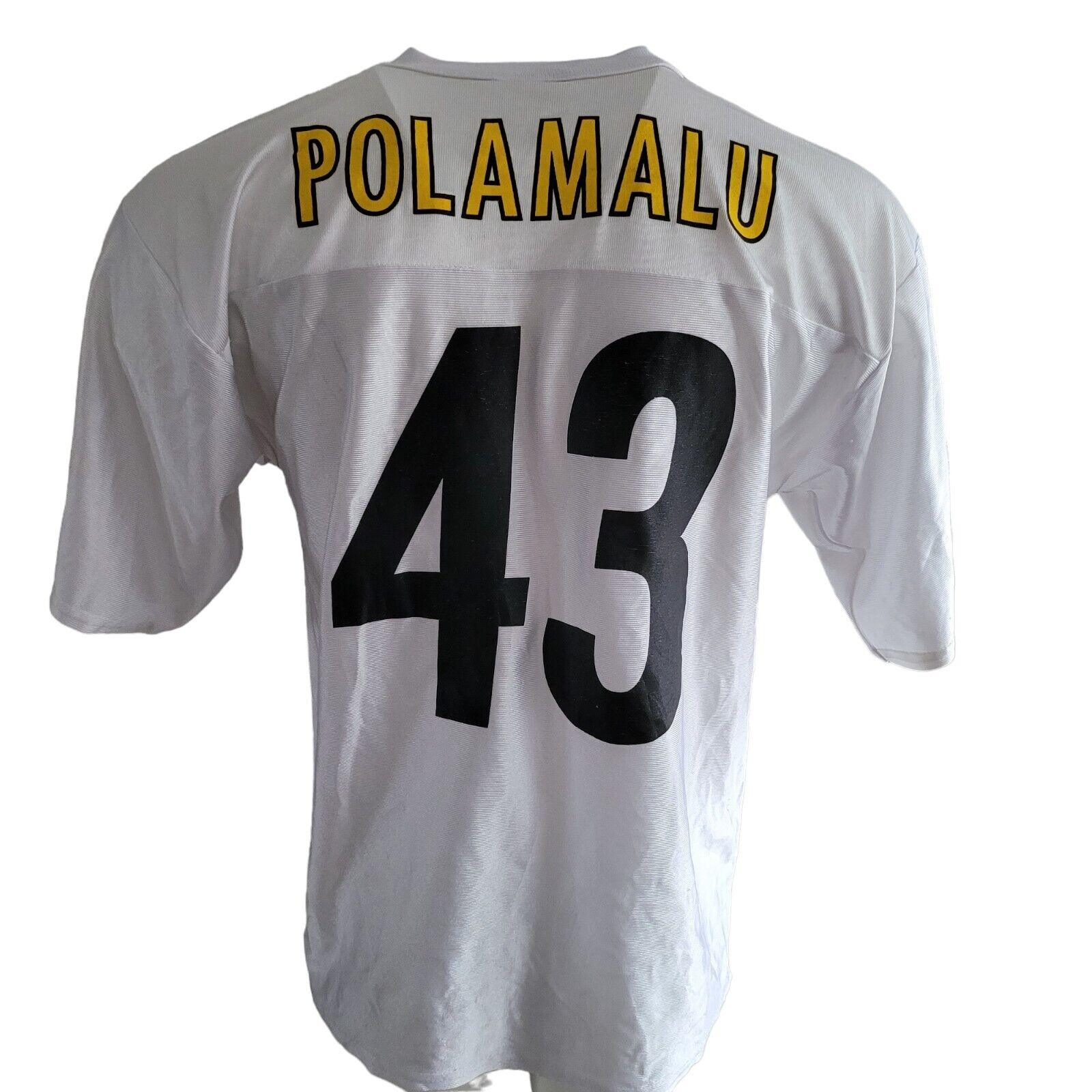 Pittsburgh Steelers Troy Polamalu #43 NFL Team Apparel Jersey - Adult Medium-USASTARFASHION