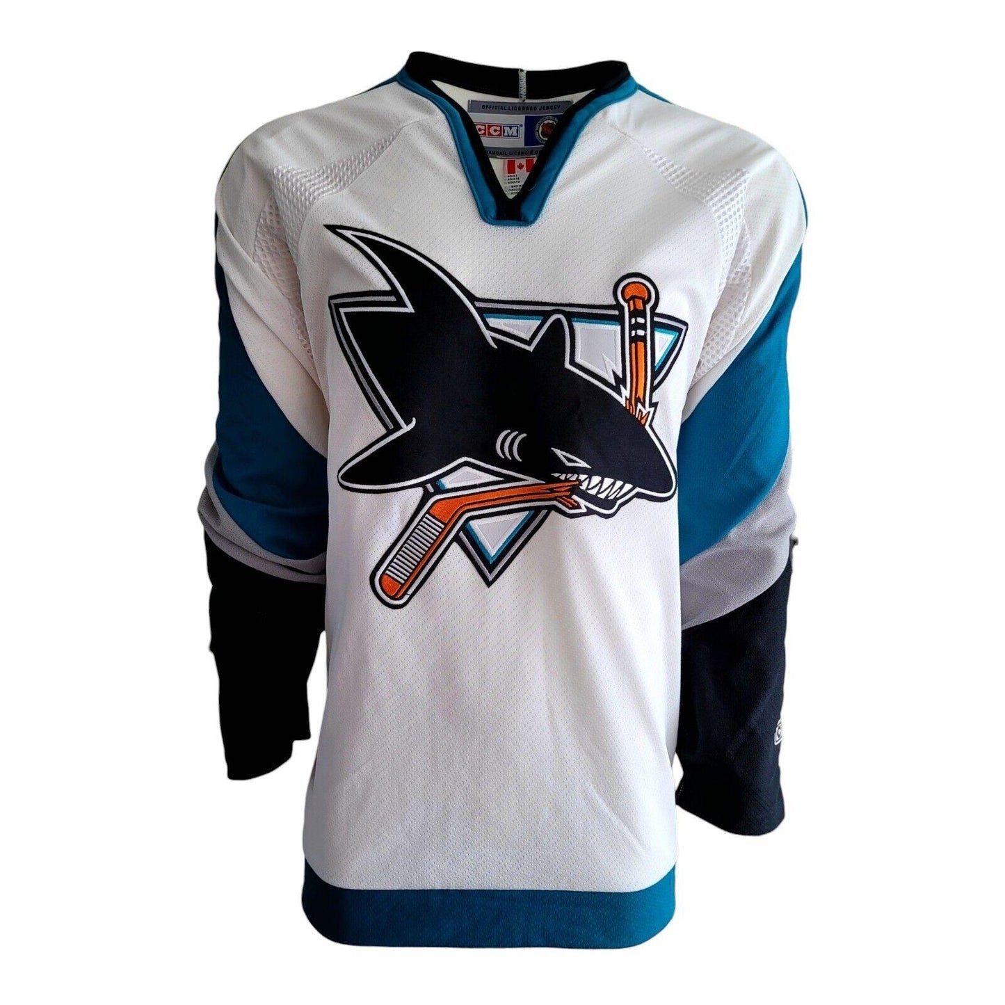 San Jose Sharks Rob Davison Signed Jersey - CCM Authentic NHL Memorabilia XL-USASTARFASHION