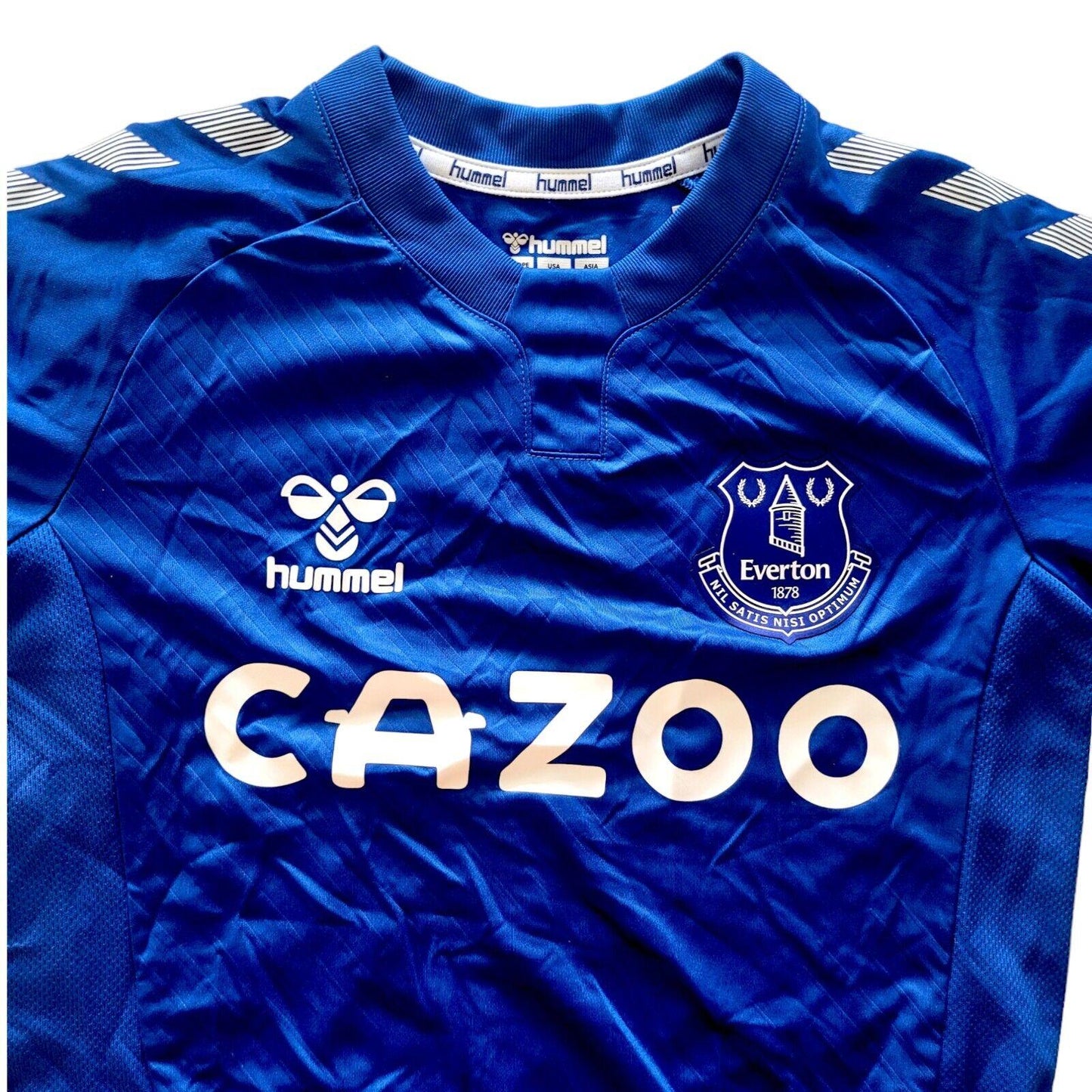 Kids Everton Football Club Jersey - Hummel Mia #6 Youth Official New Polyester-USASTARFASHION