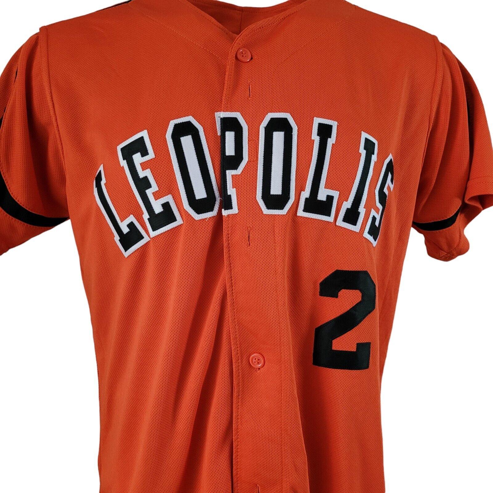 Orange Leopolis#2 Baseball Jersey Men's Large - Vibrant Orange Color, Comfortable & Durable-USASTARFASHION