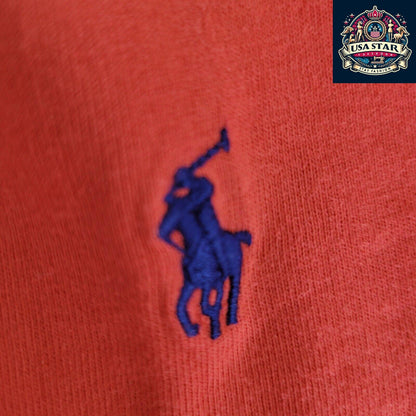 Polo Ralph Lauren Crew Neck Shirt Youth XL in Vibrant Red Cotton for Style and Comfort - USASTARFASHION