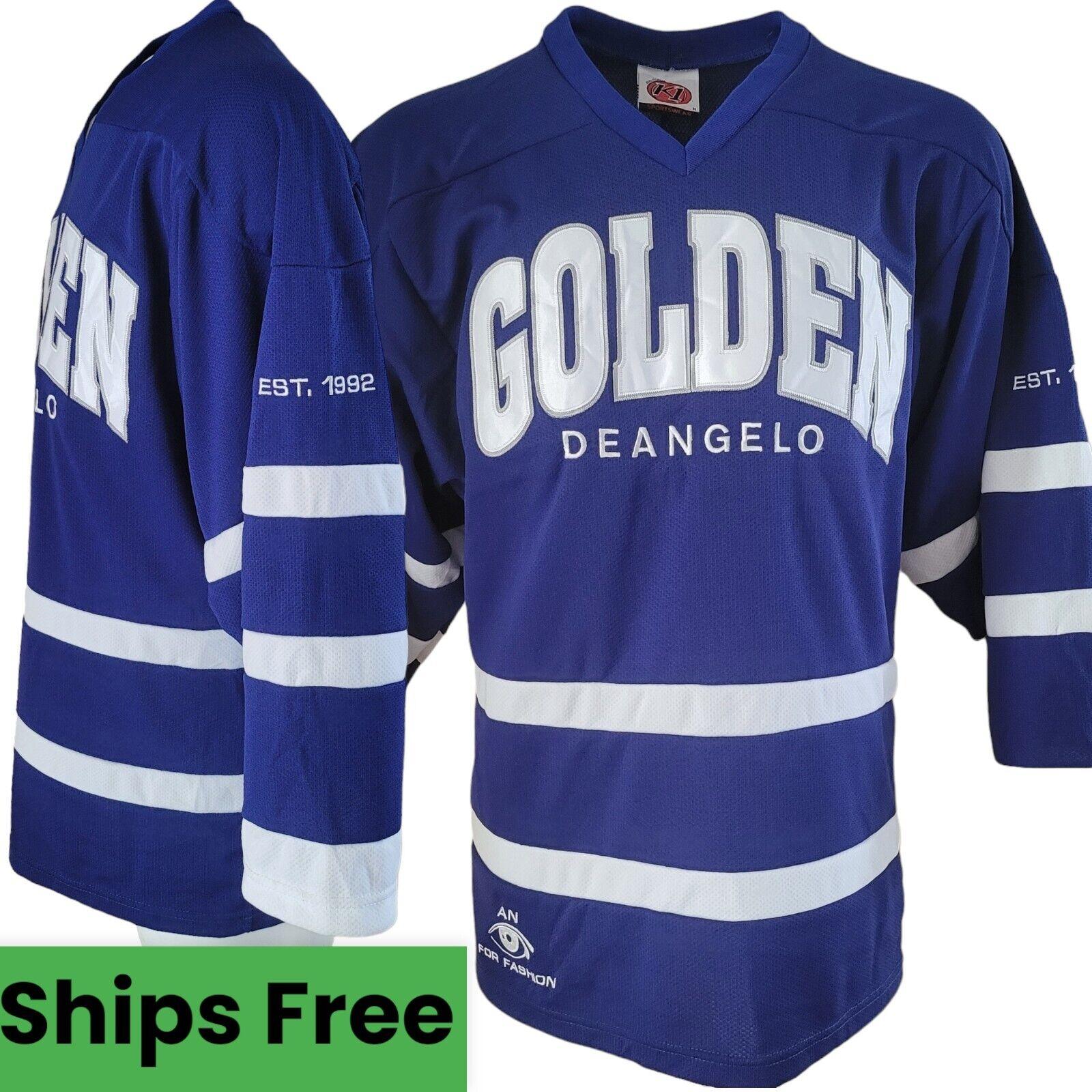 K1 Golden DeAngelo Jersey in Blue | Size M, Collector's Edition-USASTARFASHION