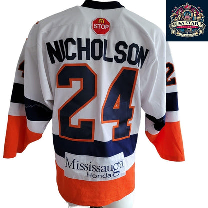 New York Islanders Jersey Nicholson #24 Adult Size L - Authentic Team Spirit Apparel - USASTARFASHION