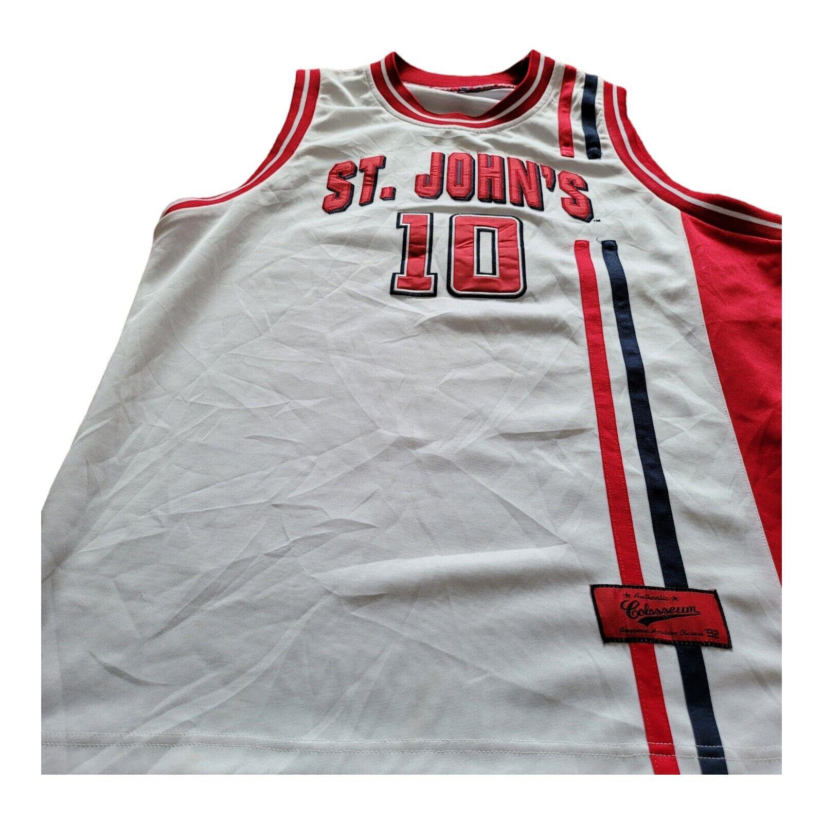 Vintage St. John's Red Storm Basketball Jersey '92 | Size L, #10-USASTARFASHION