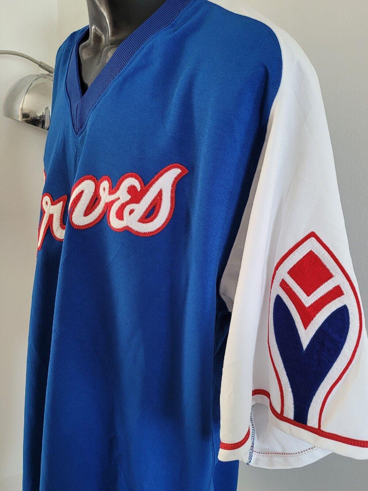 Men's Vintage 90s MLB Atlanta Braves Sewn #2 Mesh Baseball Jersey 2XL-USASTARFASHION