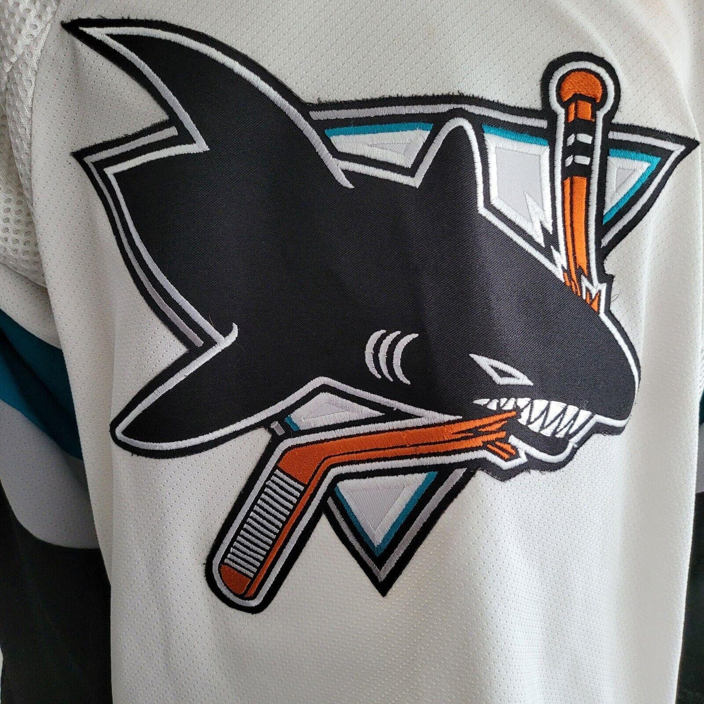 Authentic CCM Hockey San Jose Sharks Jersey - Vintage Canadian Design - Size L-USASTARFASHION