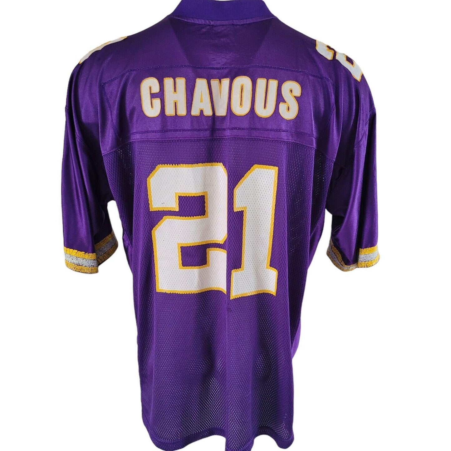 NFL Minnesota Vikings CHAVOUS #21 Men's XL Jersey Purple Retro Vintage-USASTARFASHION