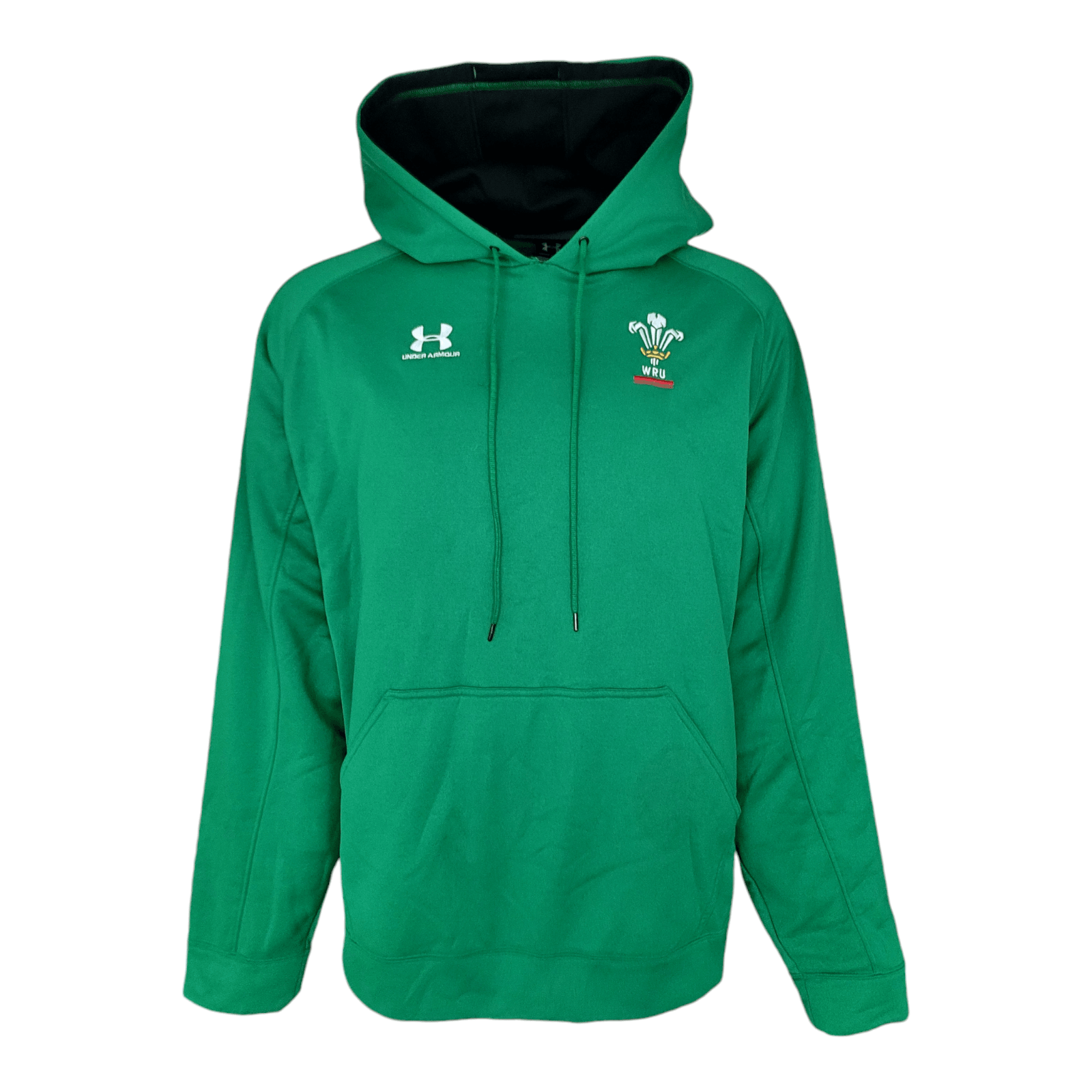 Under Armour Welsh Rugby Union WRU Hoodie Green Pullover Men's Size X-Large