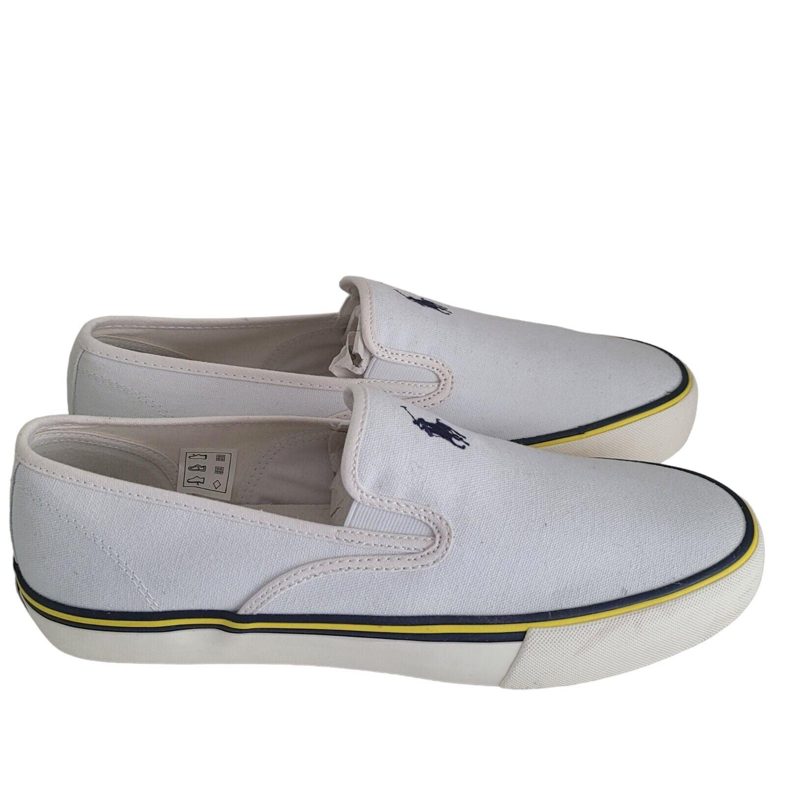 Ralph Lauren Men's White Pumps | UK Size 10 | Cushioned Insole & Classic Silhouette-USASTARFASHION