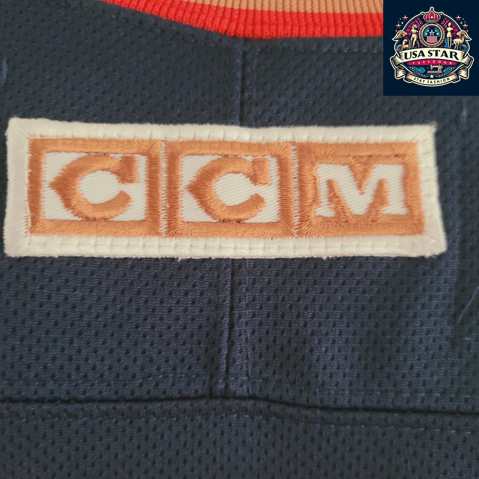 Edmonton Oilers Jersey Mike Comrie CCM #89 Adult Medium Lightweight Air-Knit Fabric - USASTARFASHION