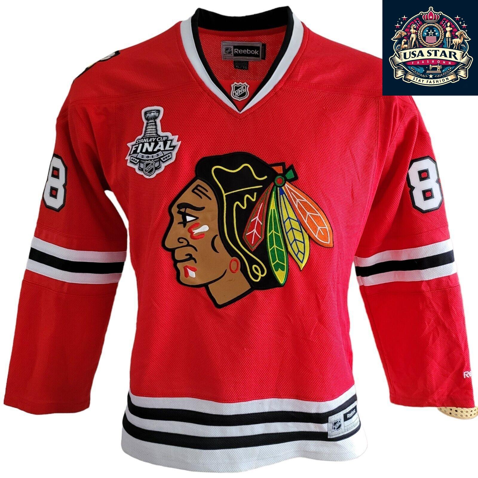 Patrick Kane #88 Chicago Blackhawks Women's Jersey - 2013 Stanley Cup Size L/XL, Stylish & Comfortable - USASTARFASHION