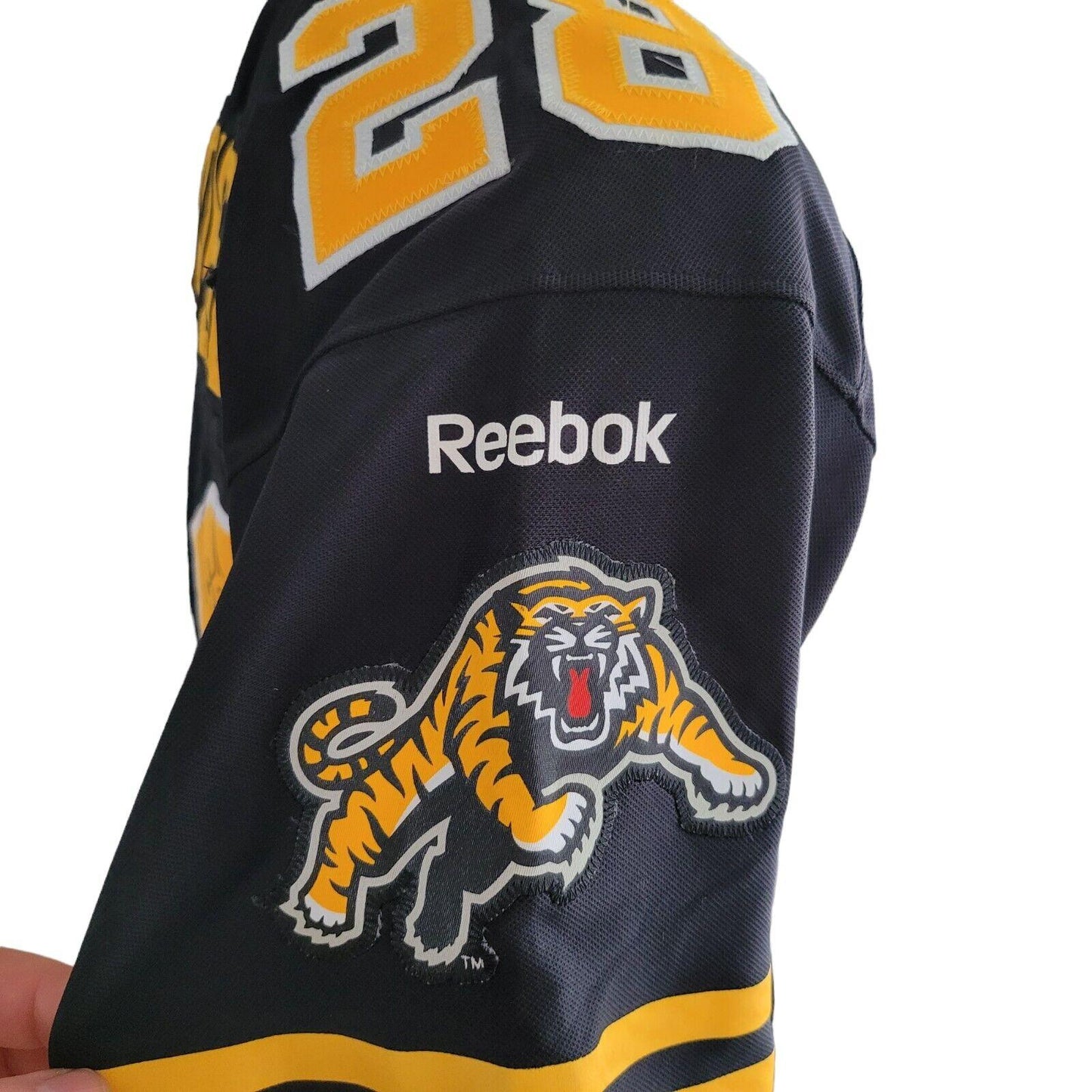 Hamilton Tiger-Cats CFL Reebok J. Johnson # Jersey - Signed, Size M-USASTARFASHION