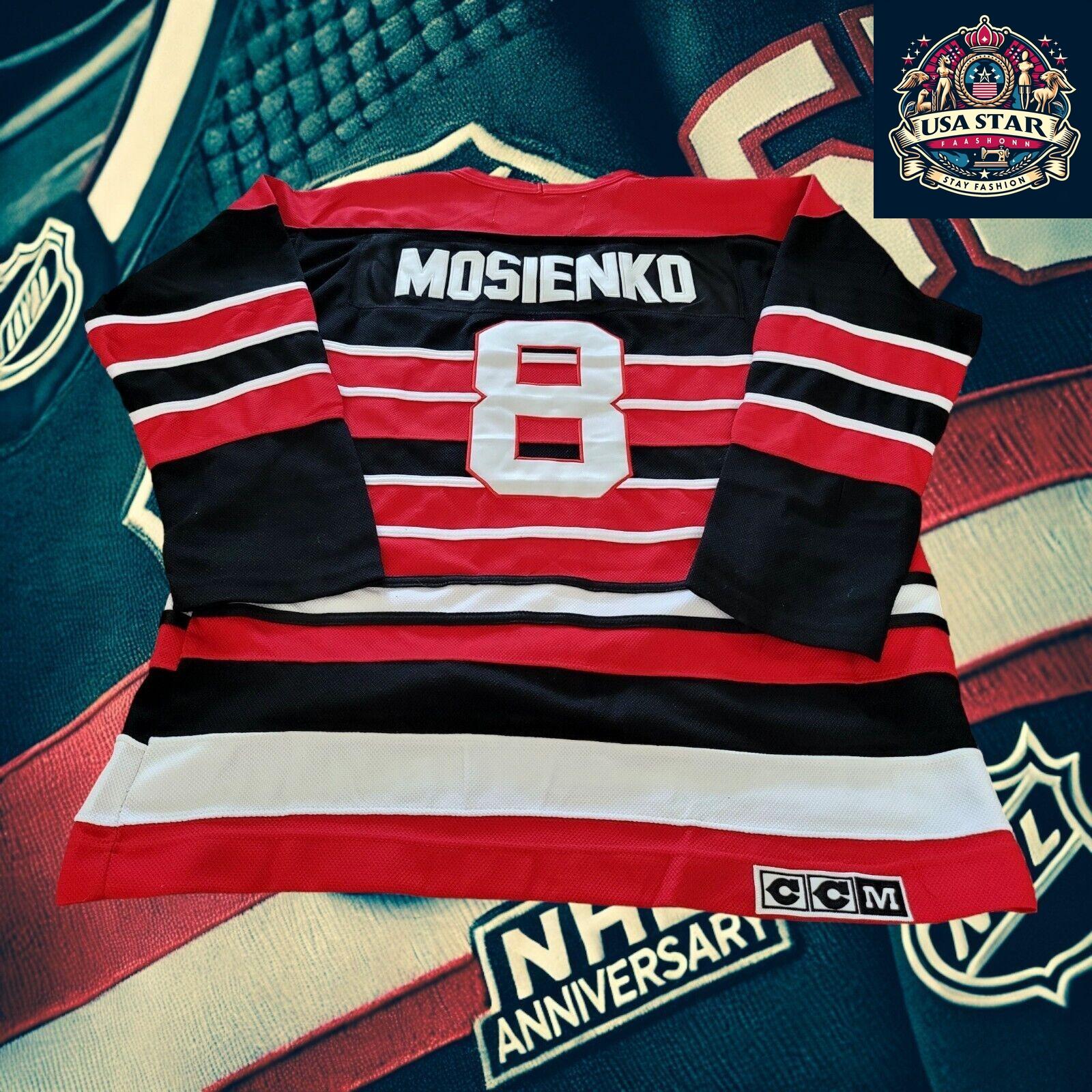 Vintage CCM Chicago Blackhawks Bill Mosienko #8 Hockey Jersey Size 52 - USASTARFASHION