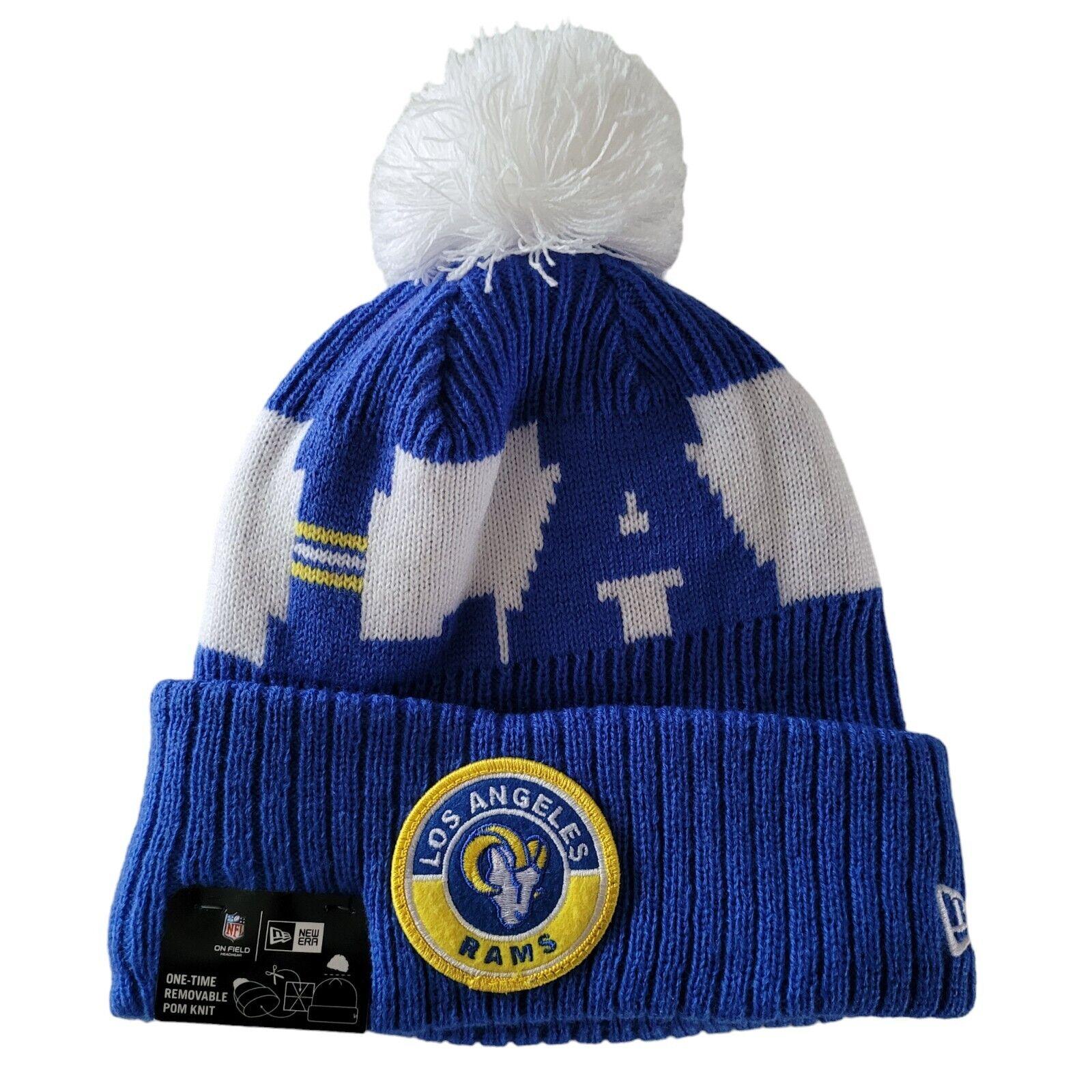 Los Angeles Rams New Era Beanie Hat: Acrylic, One Size Fits All-USASTARFASHION