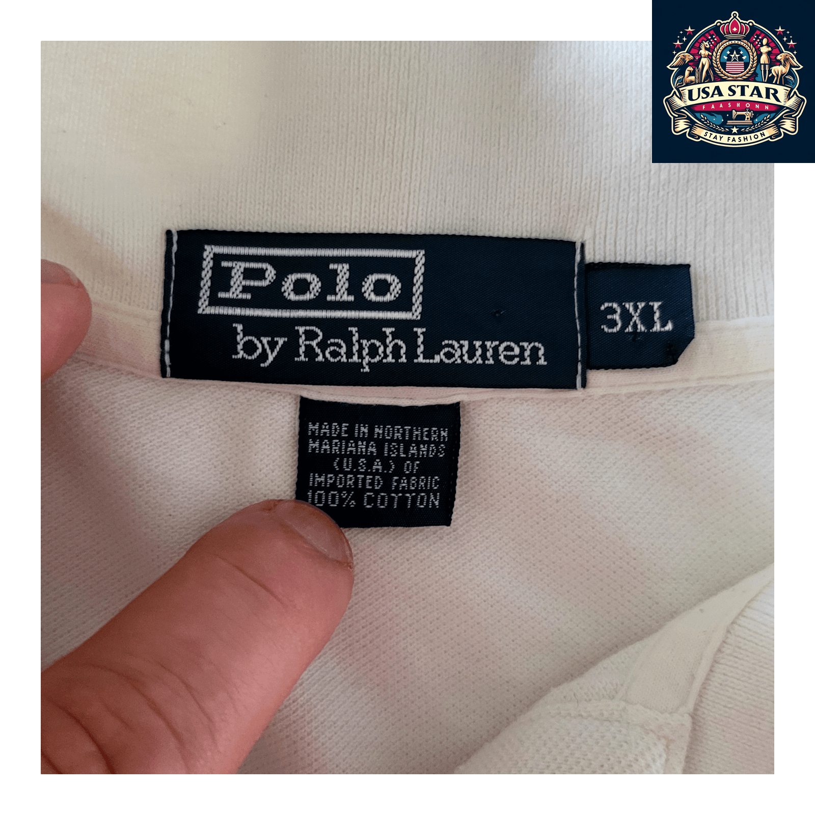 Polo Ralph Lauren 3XL Polo Shirt - Classic Fit, 100% Cotton, White with Embroidered Logo USASTARFASHION