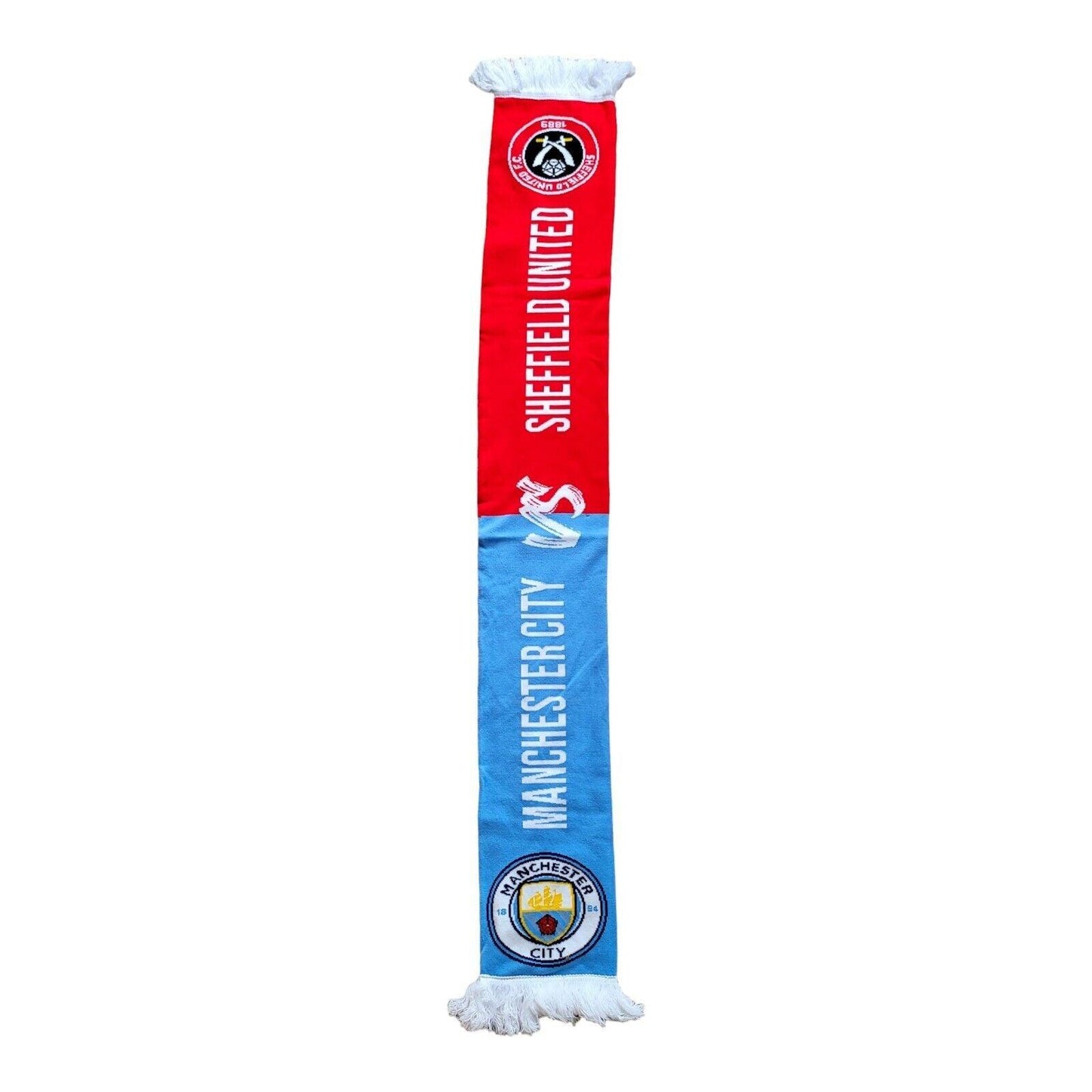 Sheffield United v Manchester City FA Cup Semi-Final Match Scarf - Wembley 2023-USASTARFASHION