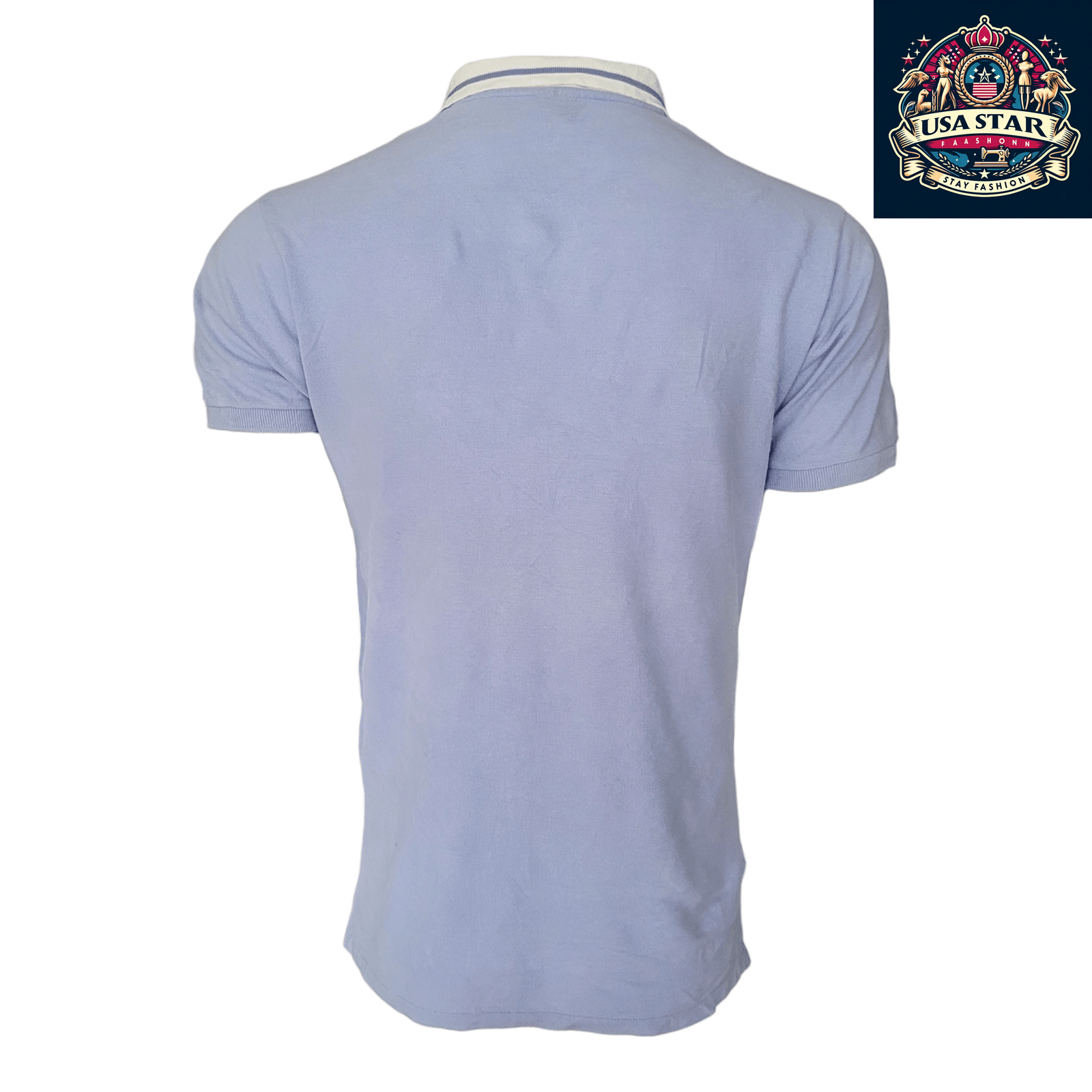 Polo Ralph Lauren Men's Polo Shirt - Classic Fit, Light Blue, 100% Cotton, Embroidered Logo, Size L - USASTARFASHION