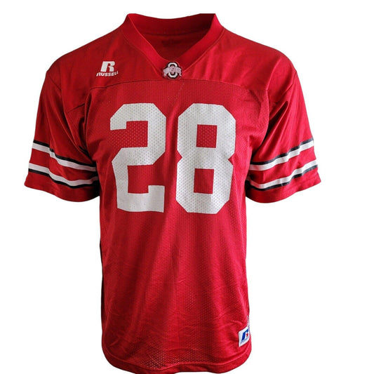 Vintage Russell Ohio State Buckeyes #28 Football Jersey - Youth XL-USASTARFASHION