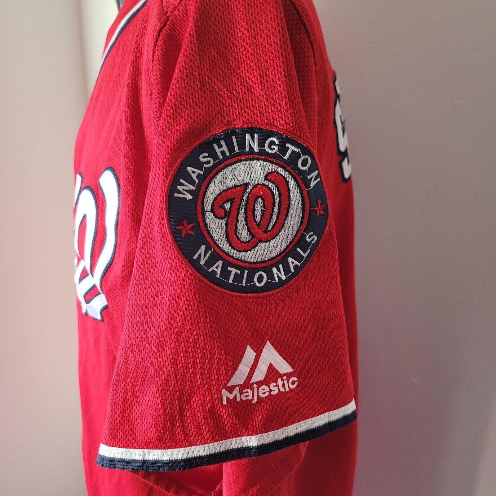 Washington Nationals Strasburg #37 Baseball Jersey by Majestic - Size 44-USASTARFASHION