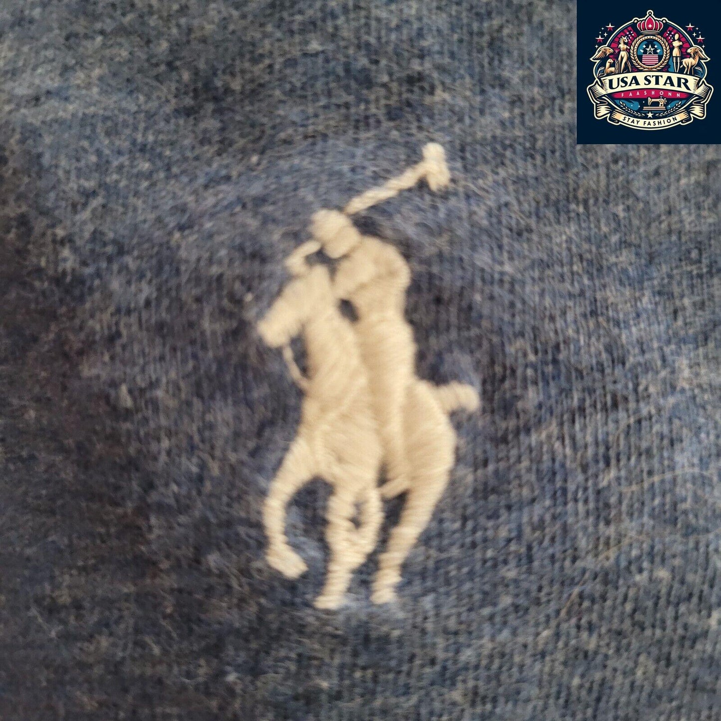 Polo Ralph Lauren T-Shirt, Dark Blue Cotton, Crew Neck, Size L - Classic Style for Casual Wear - USASTARFASHION