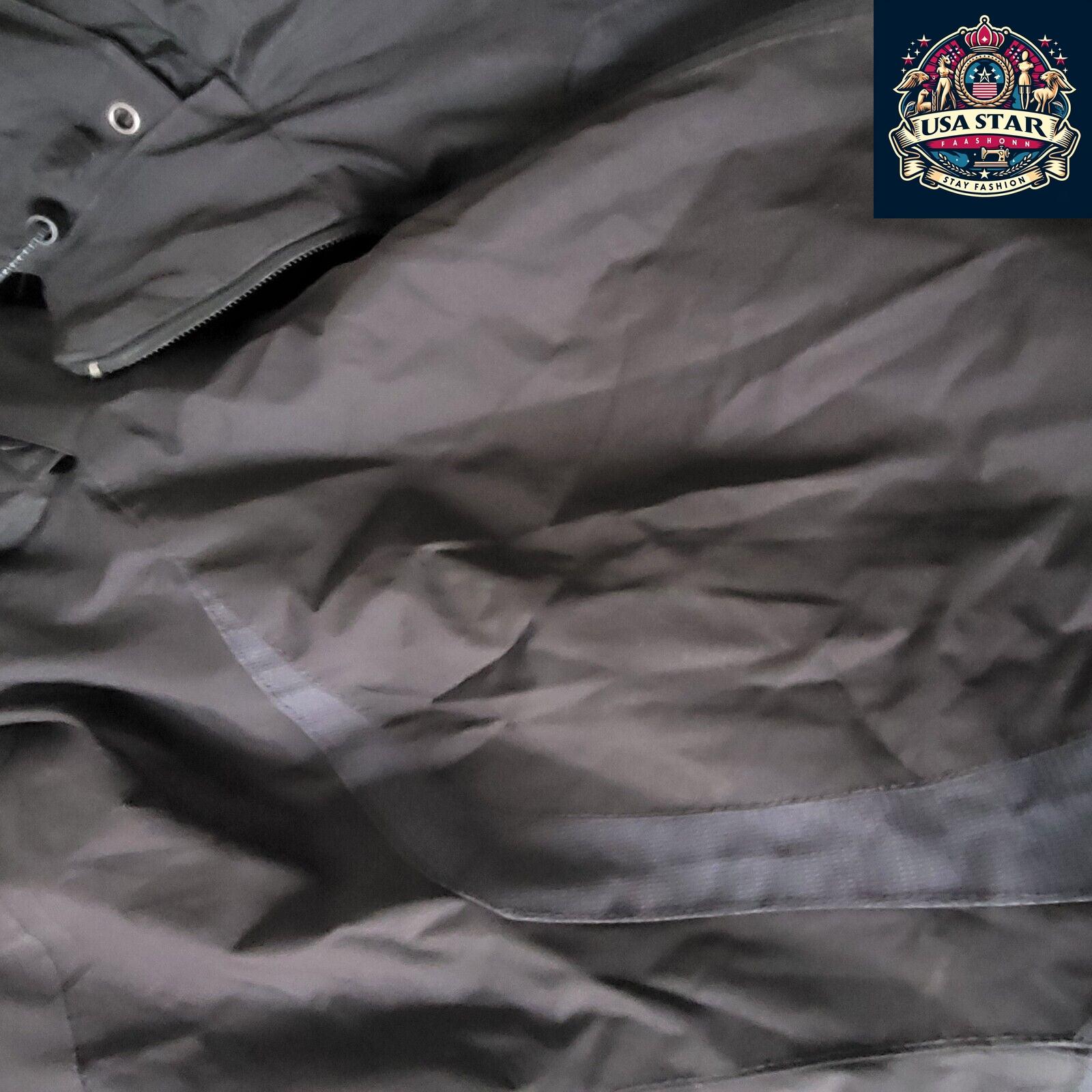 Authentic Champion Puffer Jacket Black Size M, Stylish Layer for Cold Weather, Excellent Condition - USASTARFASHION