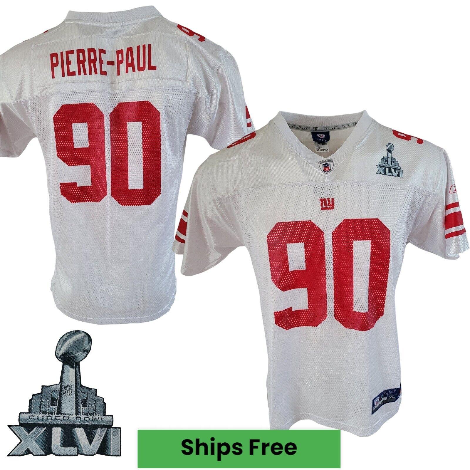 Reebok New York Giants Jason Pierre-Paul #90 NFL Youth XL Jersey - Made in USA-USASTARFASHION