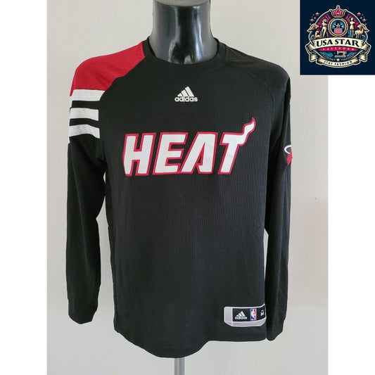 Adidas Miami Heat NBA Basketball Jersey Size M Black, Breathable Fabrics & Comfortable Fit - USASTARFASHION