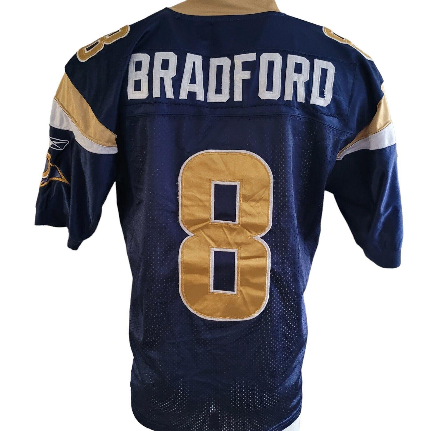 NFL St. Louis Rams #8 Bradford Jersey - Home Reebok Sz 48-USASTARFASHION