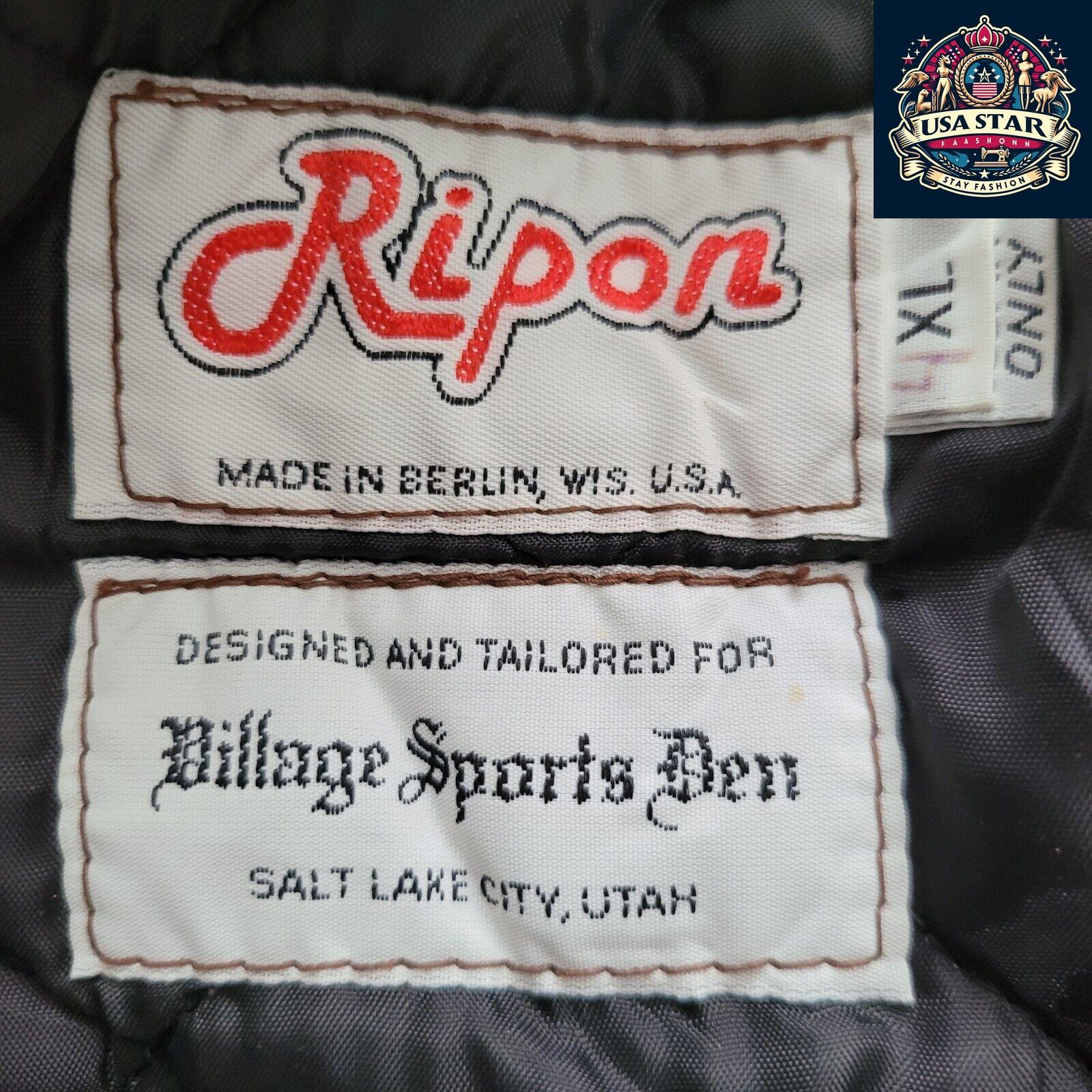 Ripon Wool Leather Varsity Jacket for Men, Size 4XL, Vintage Style, Premium Quality - USASTARFASHION