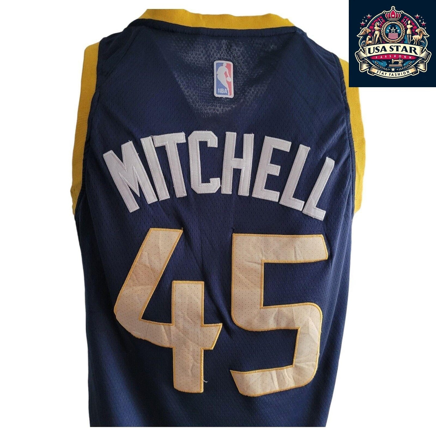 Nike Utah Jazz Jersey Donovan Mitchell #45 Men's Medium Blue Swingman - NBA Authentic Style - USASTARFASHION