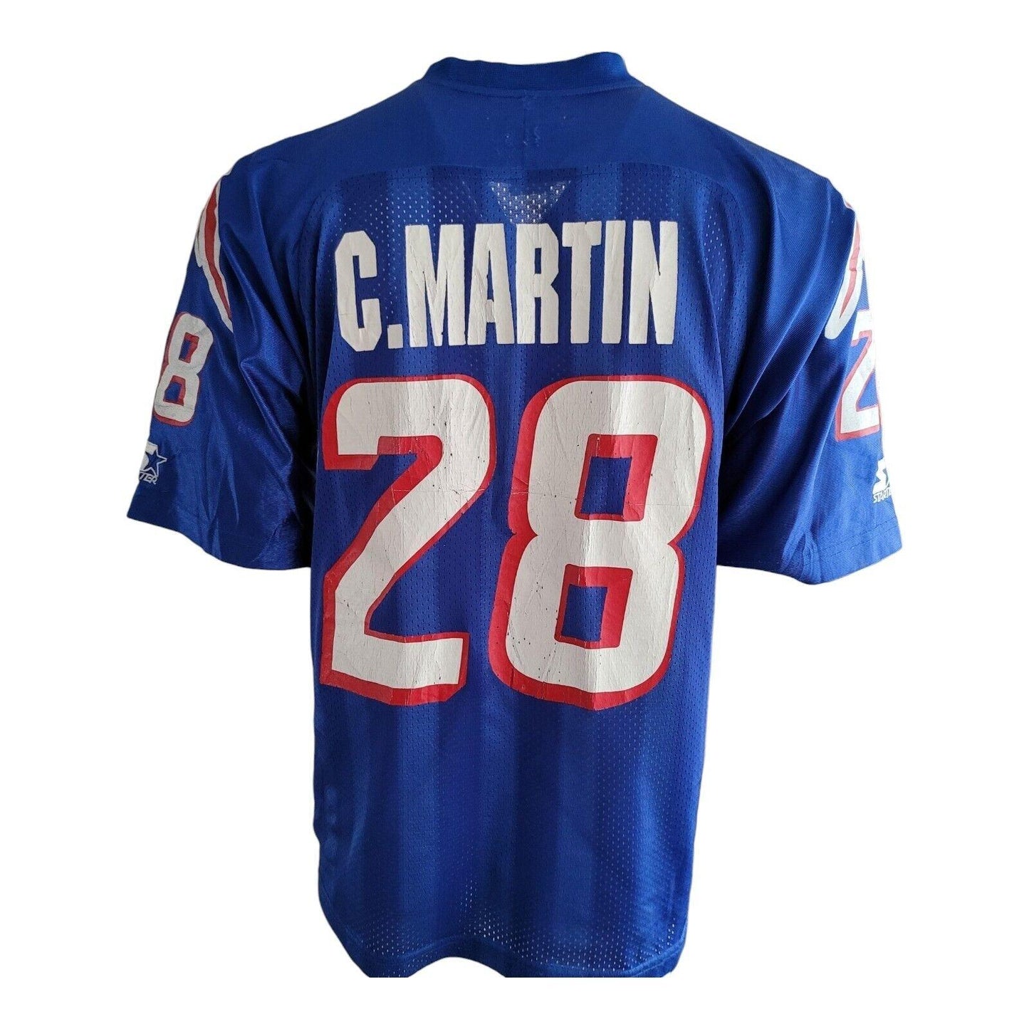 Vintage Starter NFL New England Patriots C.MARTIN #28 Football Jersey Size S/M-USASTARFASHION