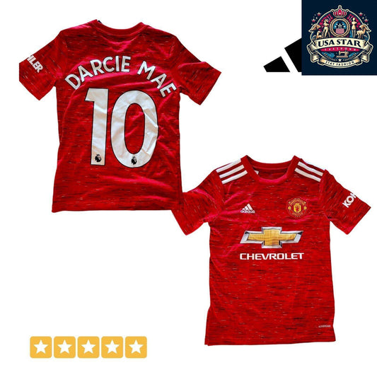 Manchester United Youth Jersey 2020/21 - Size 9-10Y - New With Tags, Breathable & Stylish - USASTARFASHION