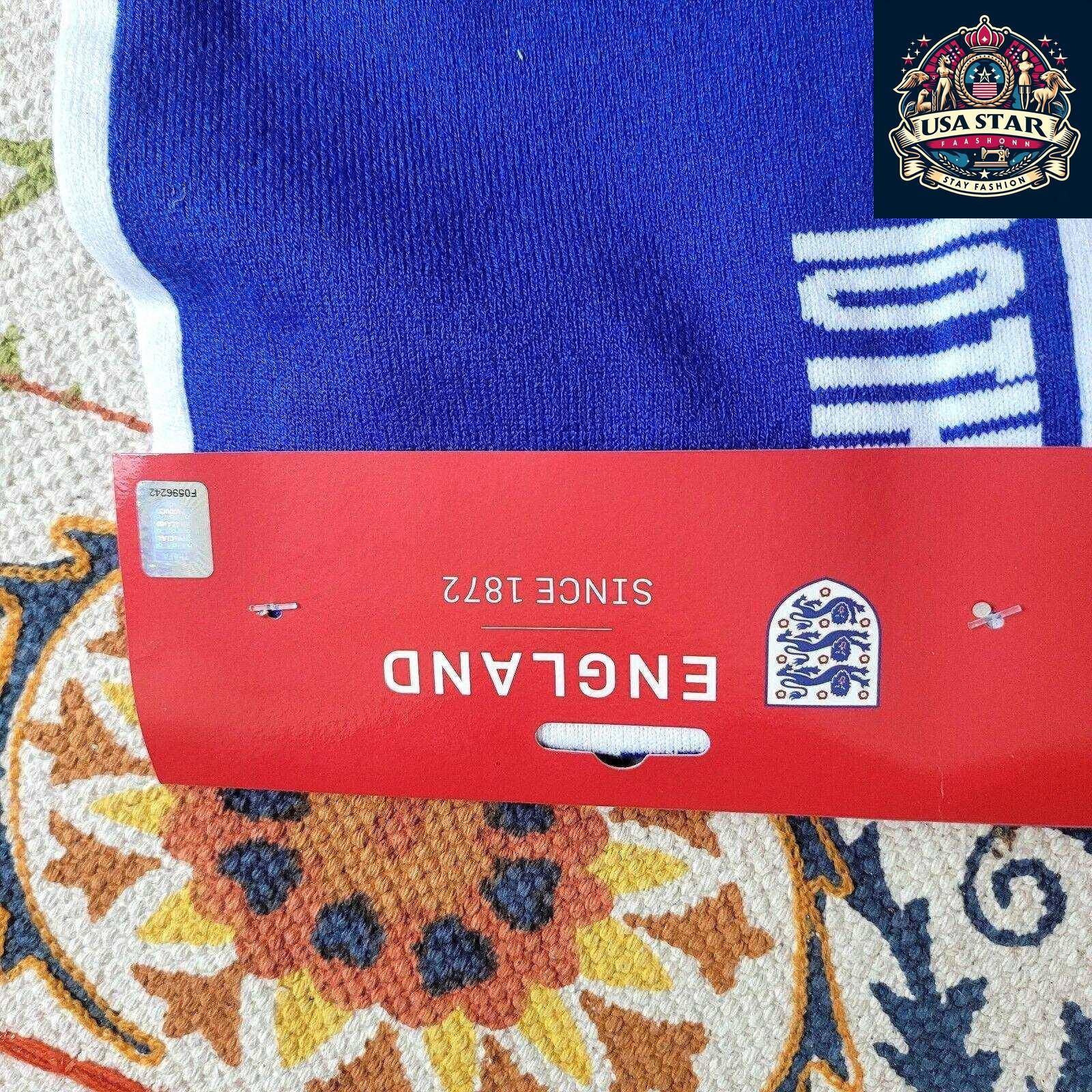 2019 England FA vs Kosovo Official Matchday Friendship Scarf - Soft, Durable, Collector's Item USASTARFASHION