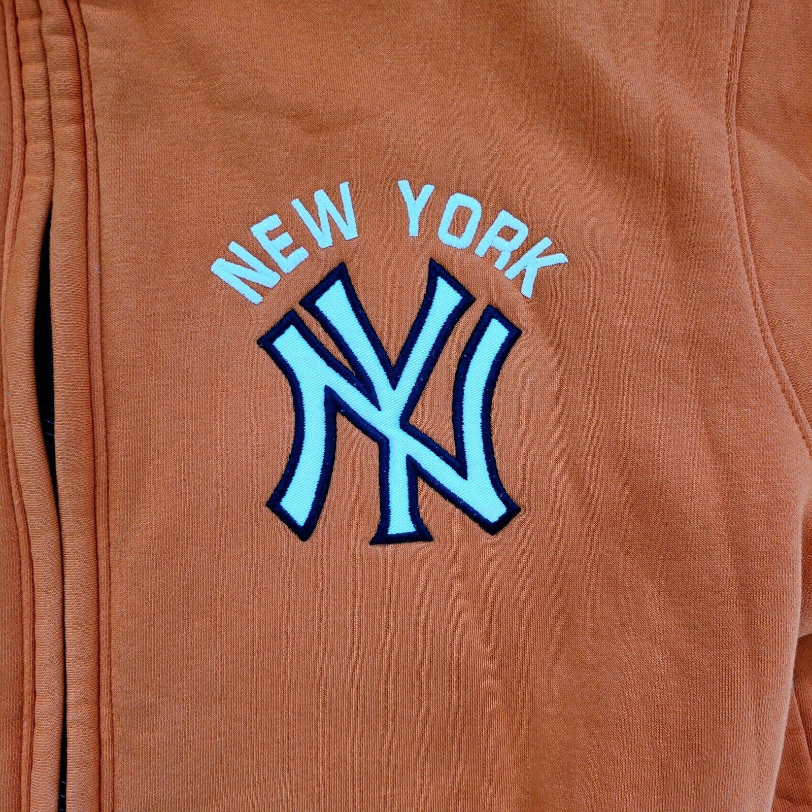 Nike New York Yankees Hoodie Sweatshirt - Orange XXL, Used-USASTARFASHION