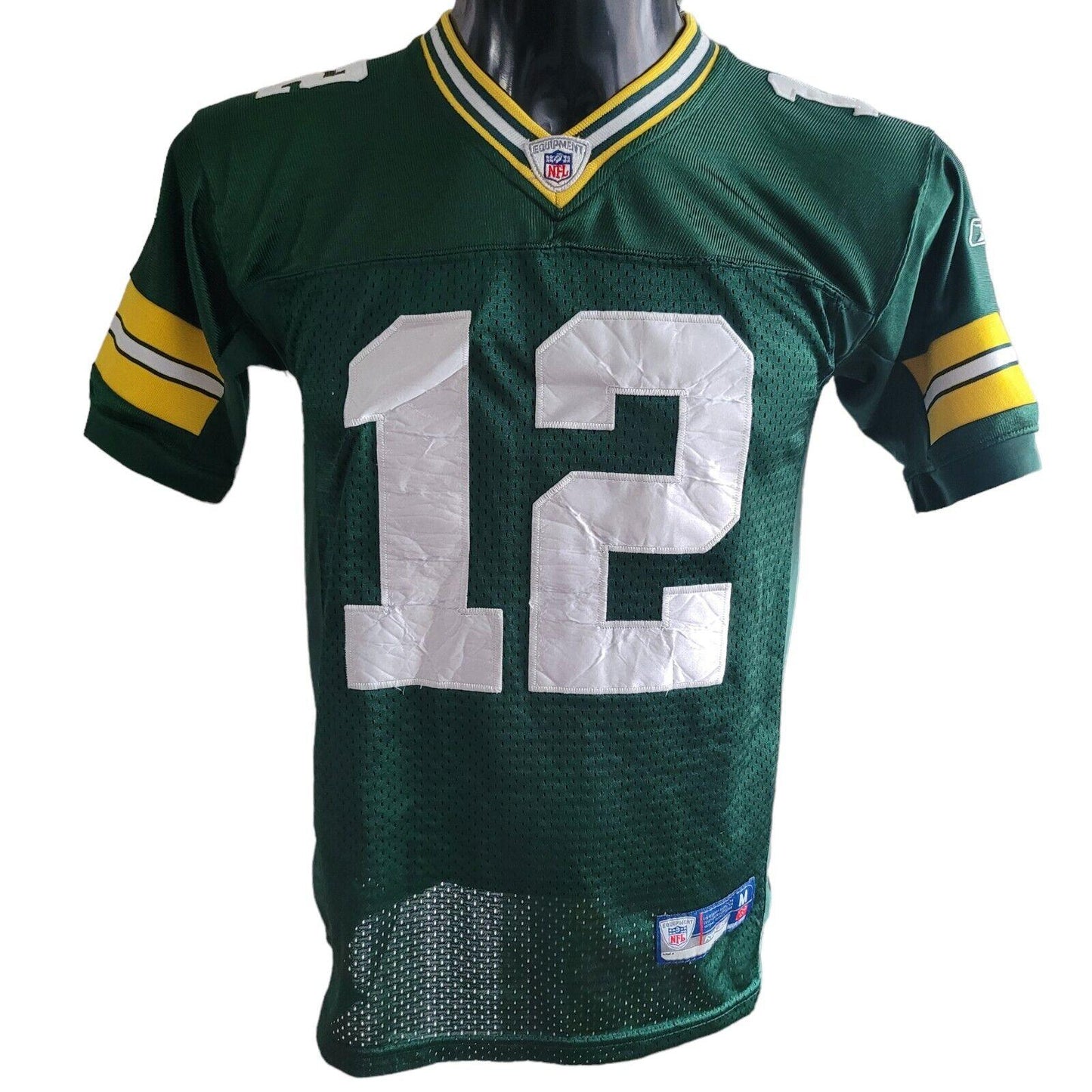 Green Bay Packers Aaron Rodgers #12 NFL Youth Jersey Shirt in Size M - Green Color-USASTARFASHION