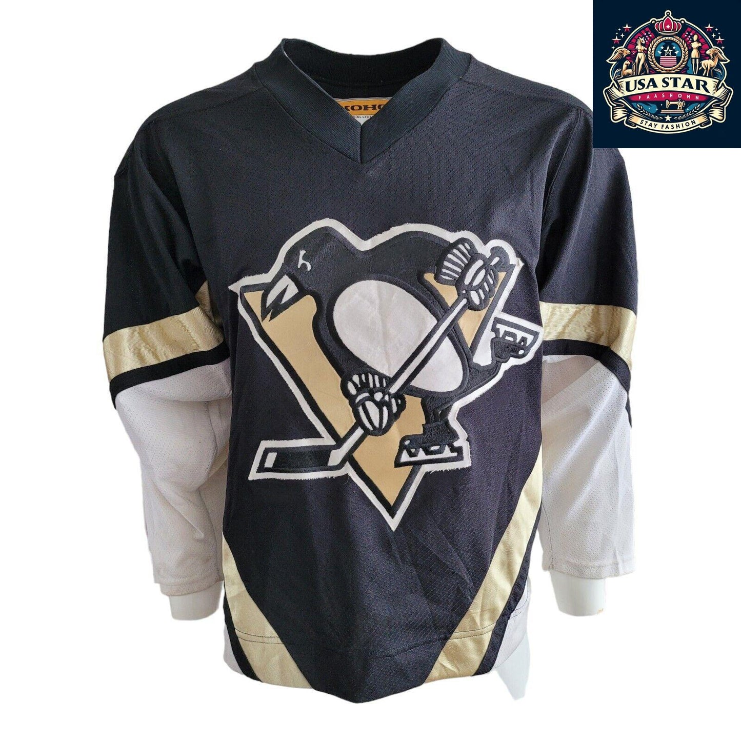 🏒 Vintage Pittsburgh Penguins NHL Hockey Jersey Sz S - USASTARFASHION