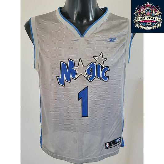 Reebok Authentic Orlando Magic Youth Jersey Tracy McGrady #1 Size L (14-16) - Grade A Condition - USASTARFASHION