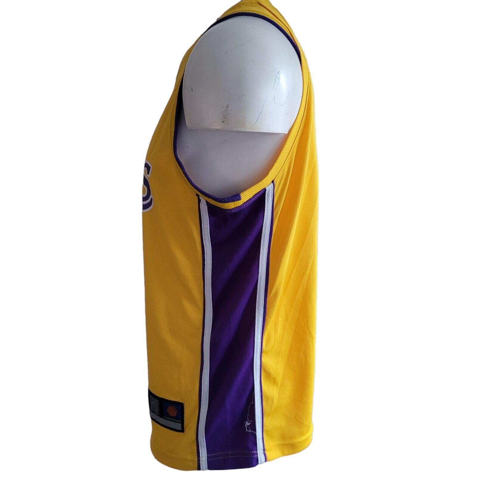 LeBron James #23 Lakers Retro Basketball Jersey Youth 2XL Yellow-USASTARFASHION