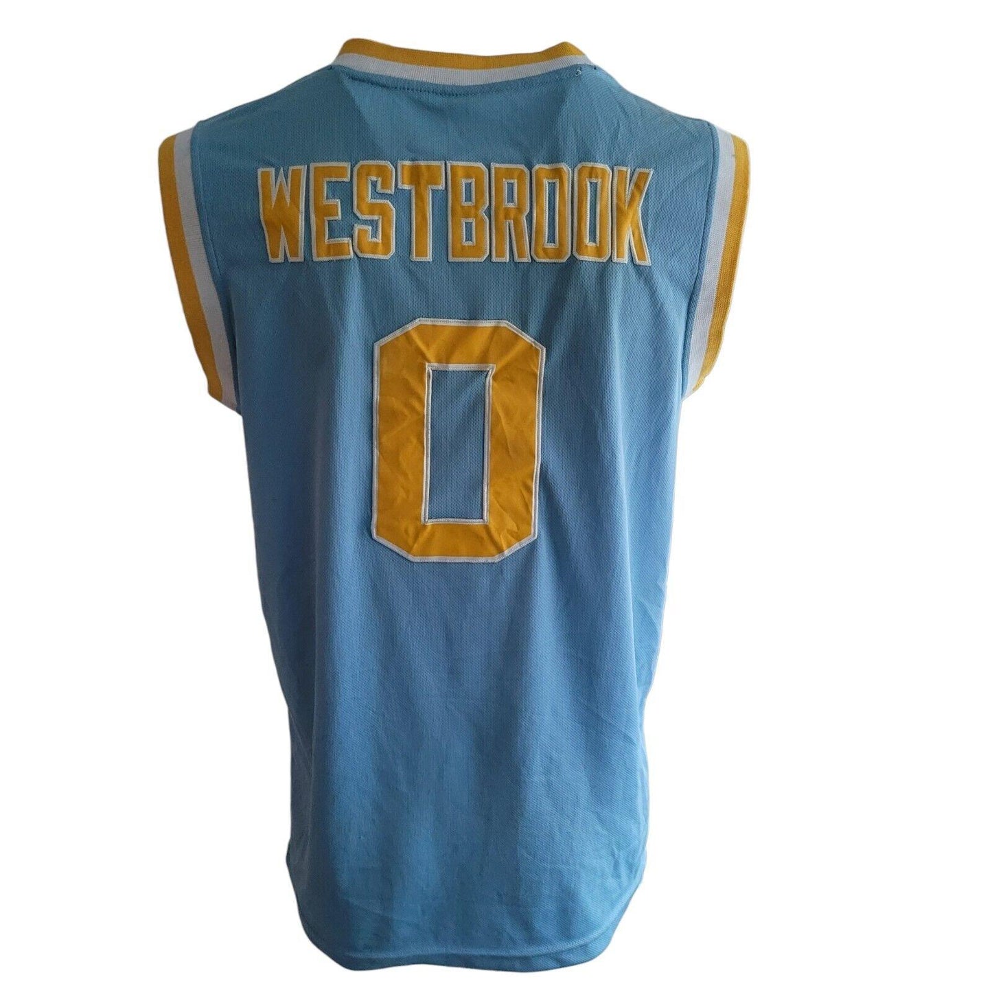 Custom UCLA Russell Westbrook #0 Basketball Jersey - Men's Adidas Size M-USASTARFASHION