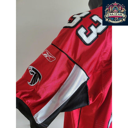 Vintage Falcons Jersey XL - Reebok NFL Atlanta Falcons #33 Turner, Classic Design, Comfortable Fit - USASTARFASHION