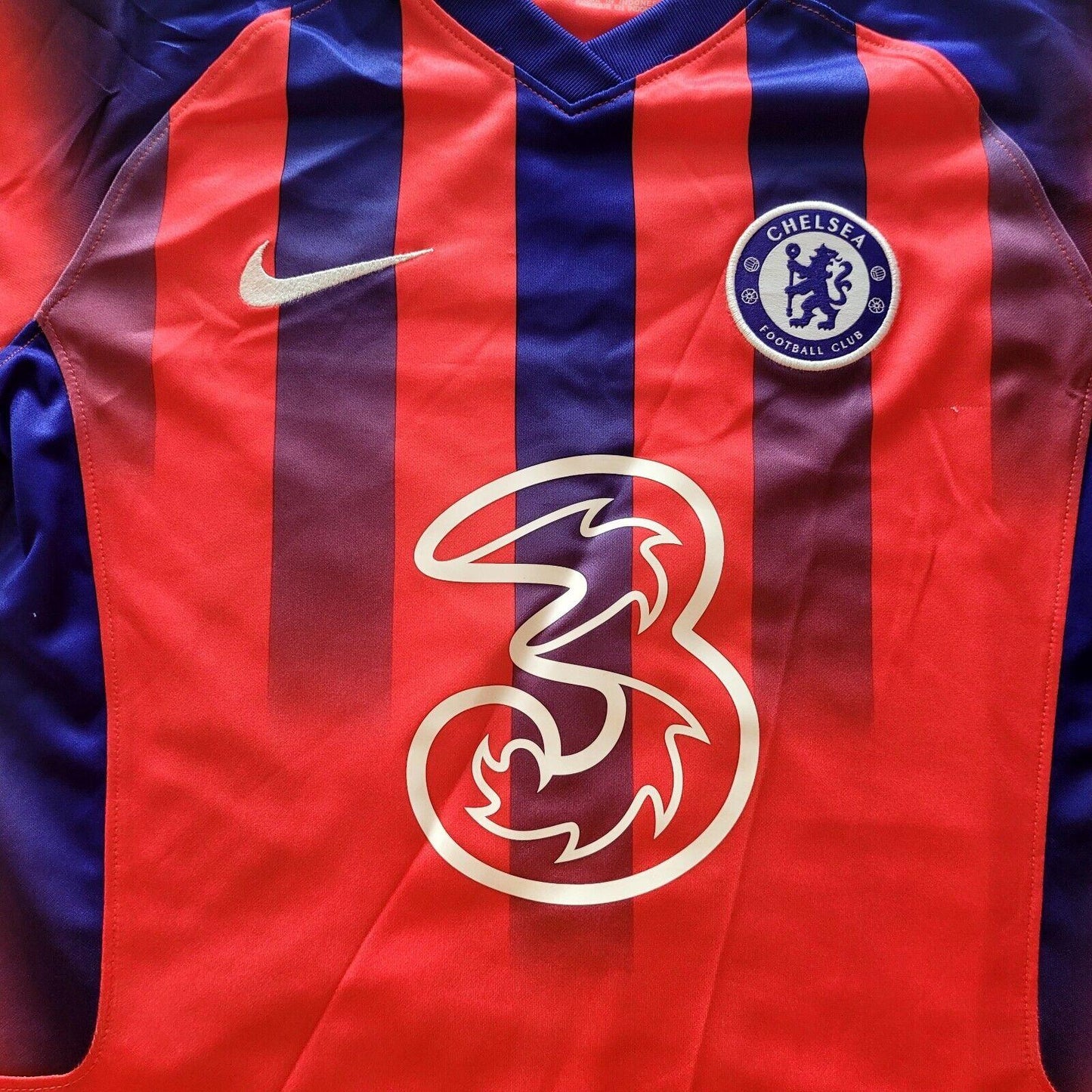 Authentic Nike Chelsea FC 2021 Third Shirt - Red/Blue, Custom "Danny" - M-USASTARFASHION