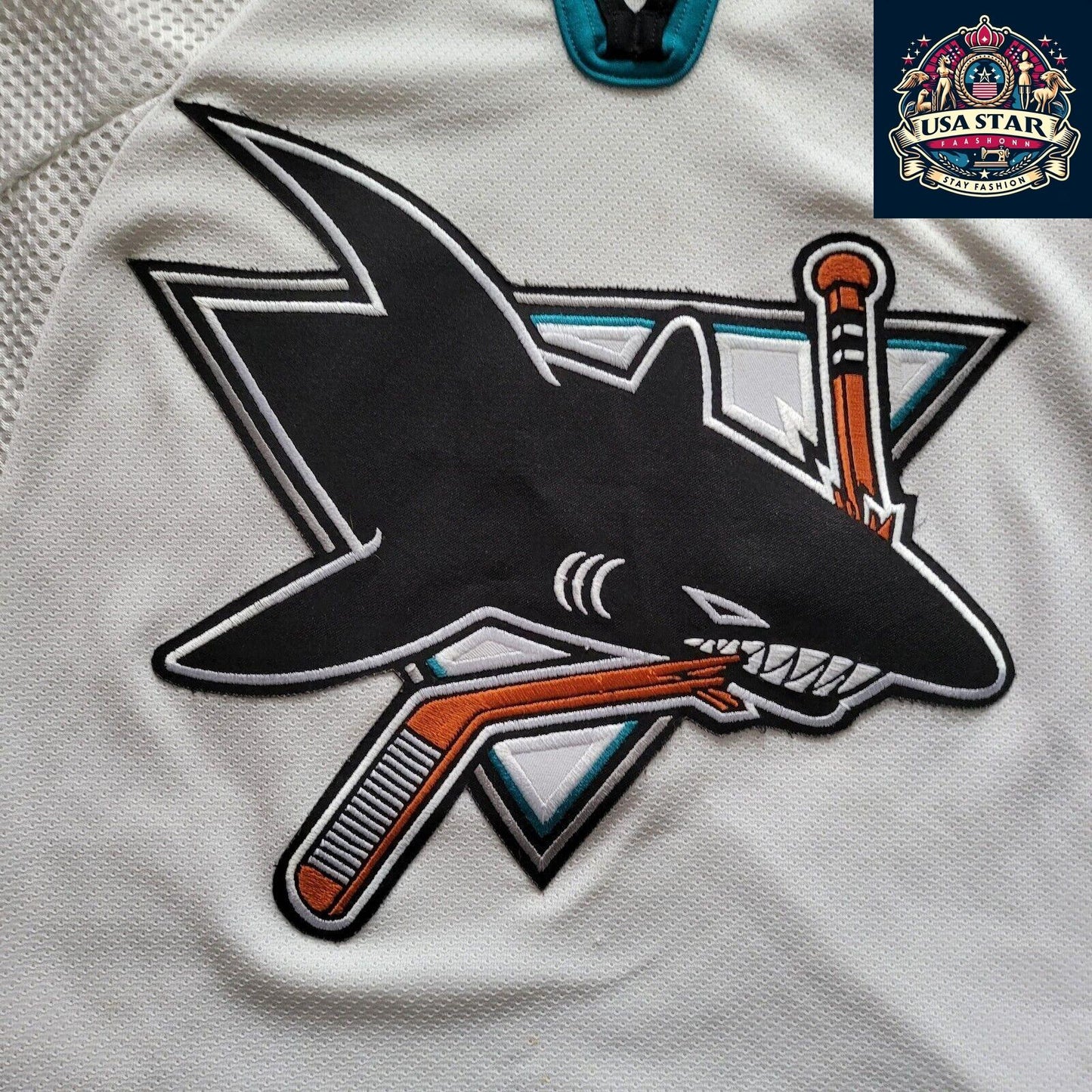 🏒 Vintage Authentic Men's Canada CCM Hockey San Jose Sharks Jersey - Size L - USASTARFASHION