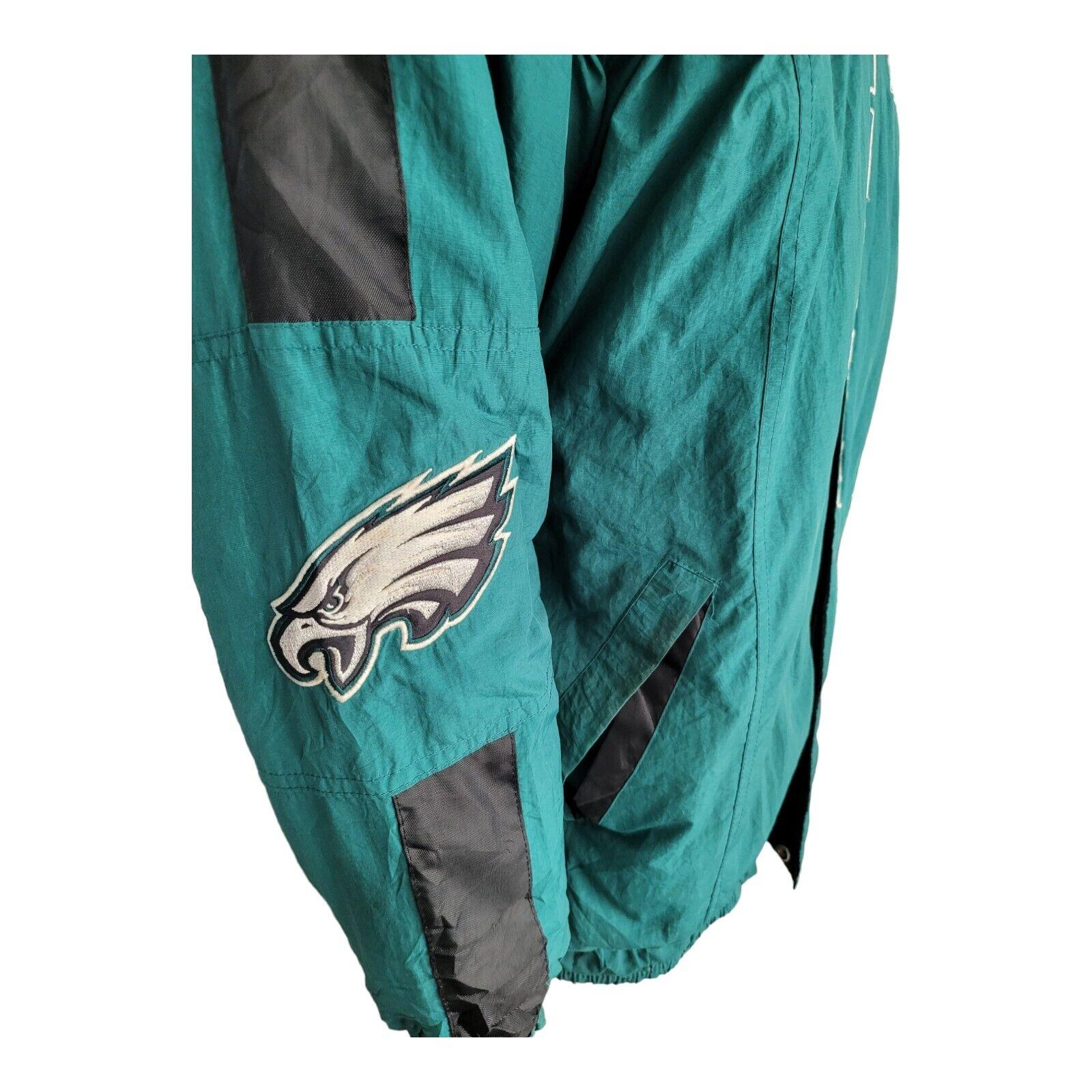 STARTER PRO LINE NFL Men's Eagles Jacket, Size Large, Green-USASTARFASHION