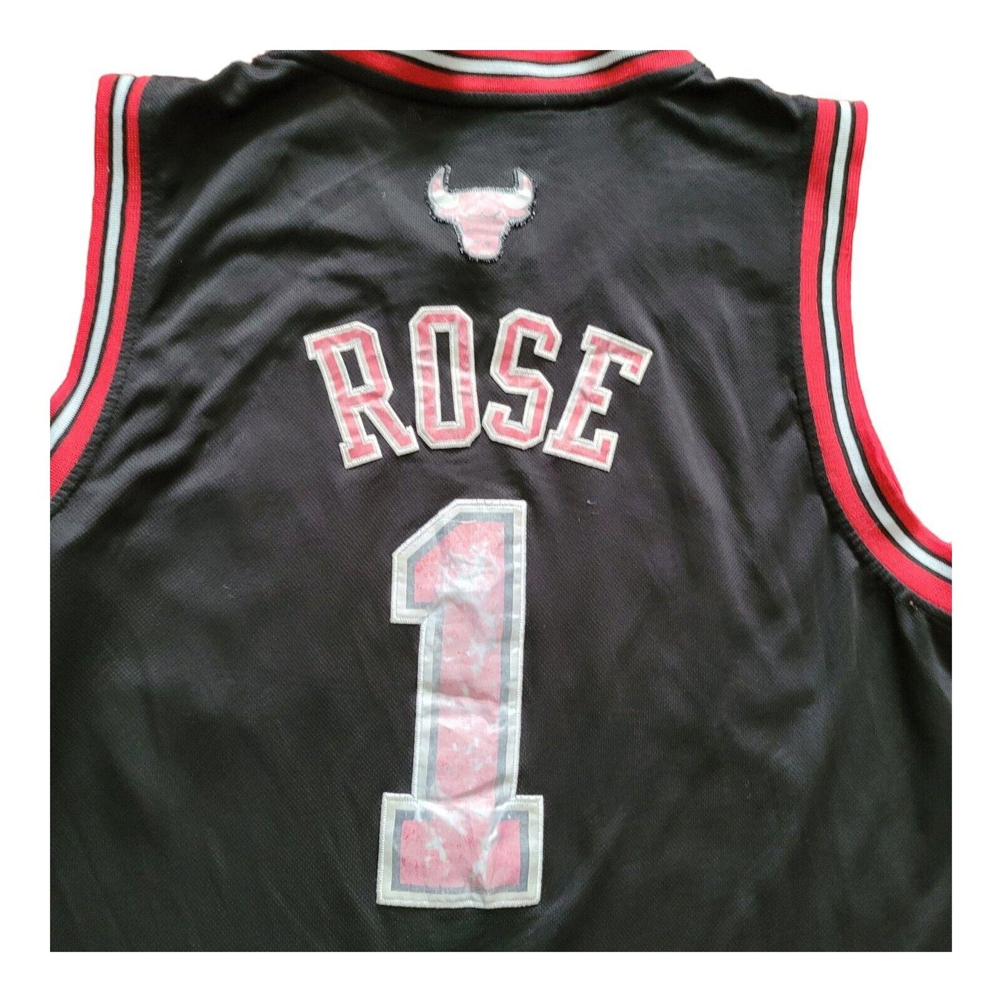 Vintage Adidas #1 Derrick Rose Chicago Bulls NBA Basketball Jersey - Size Large-USASTARFASHION