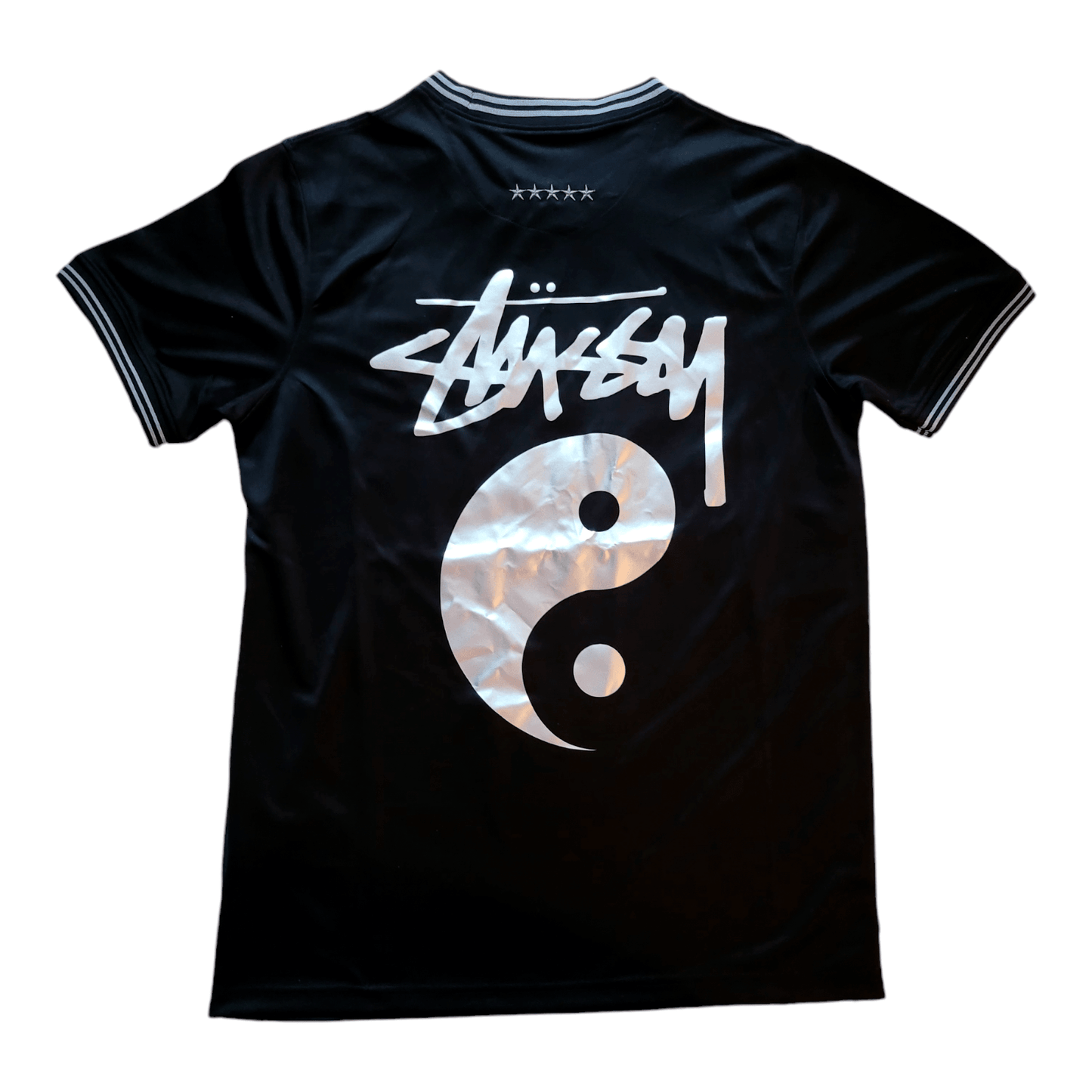 Nike Stussy Brazil Football Jersey S - Black Dri-FIT Men's Collaboration Tee